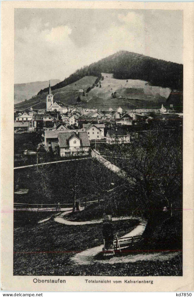 Oberstaufen, Allgäu, Totalansicht Vom Kalvarienberg - Oberstaufen