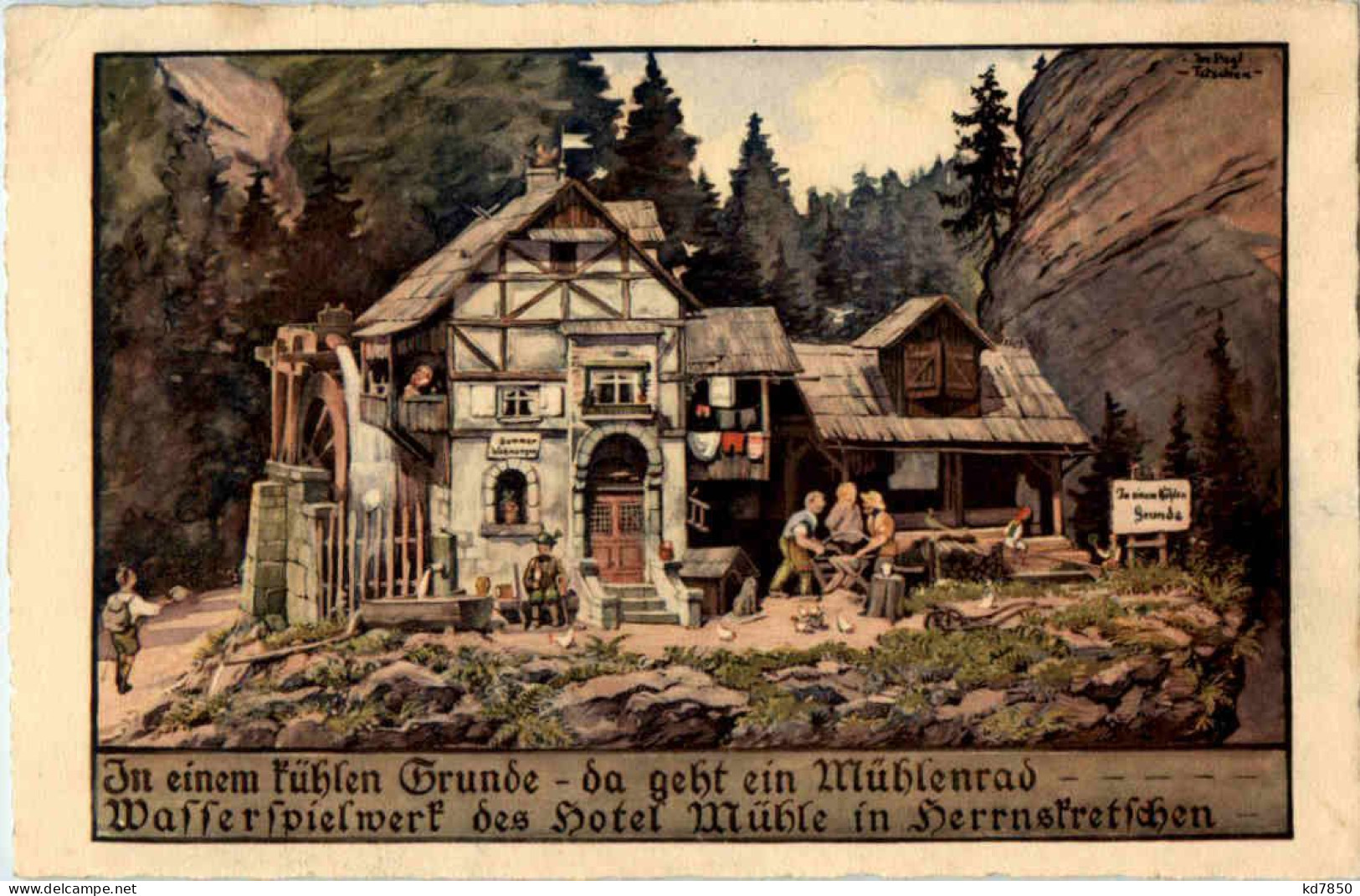 Herrnskretschen - Mühle - Böhmen Und Mähren