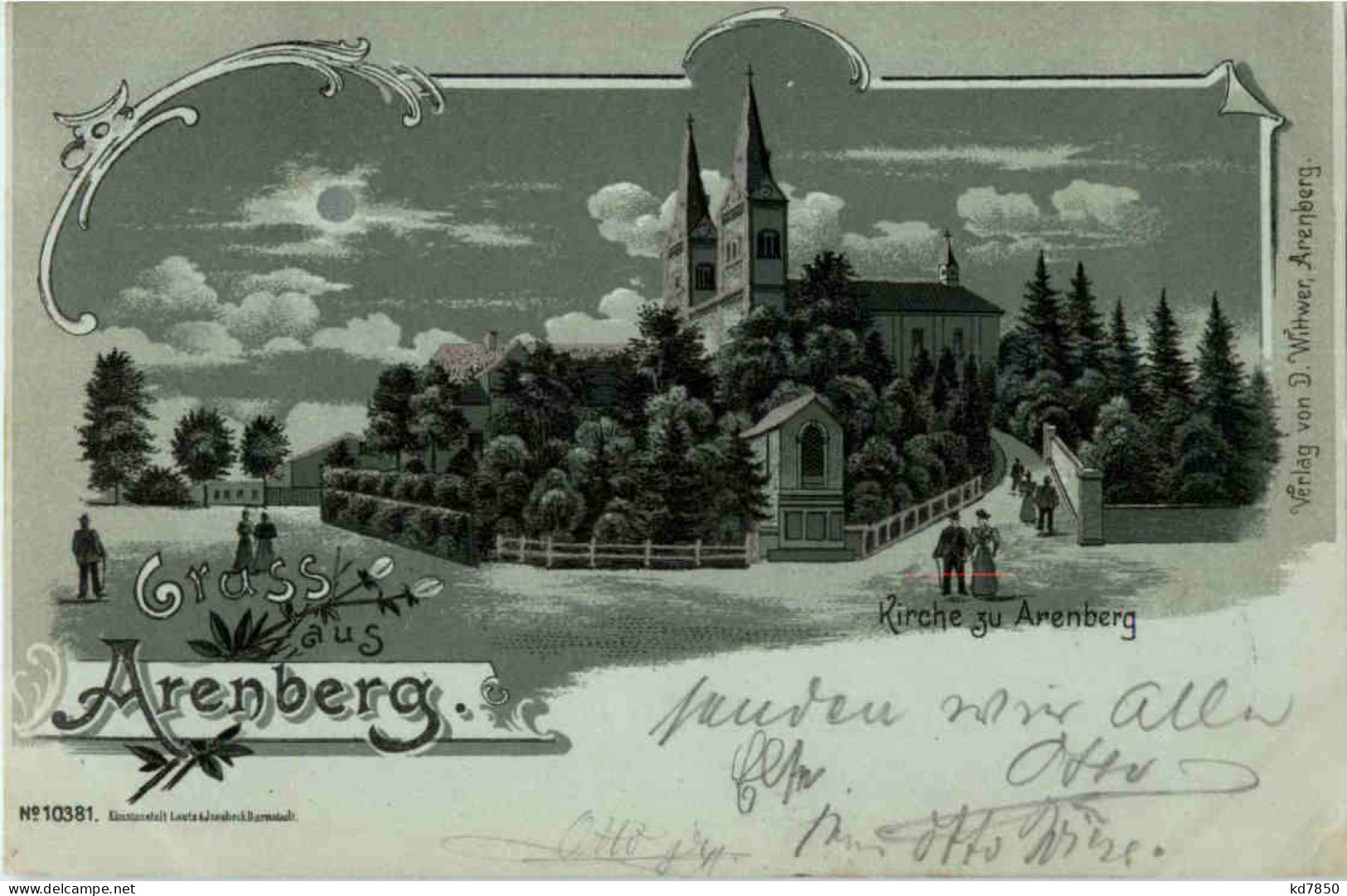 Gruss Aus Arenberg - Litho - Koblenz