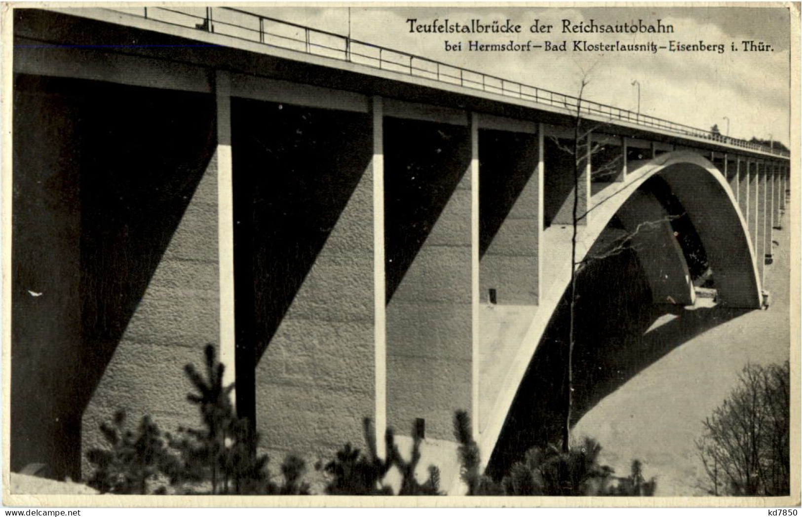 Hermsdorf - Teufelsbrücke Der Reichsautobahn - Hermsdorf