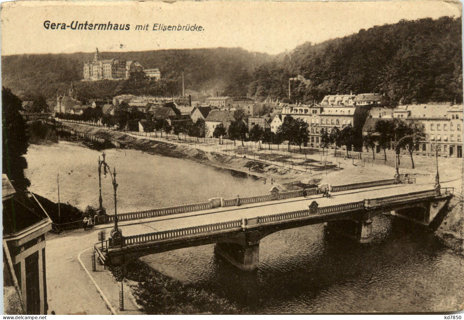 Gera, Untermhaus Mit Elisenbrücke - Gera