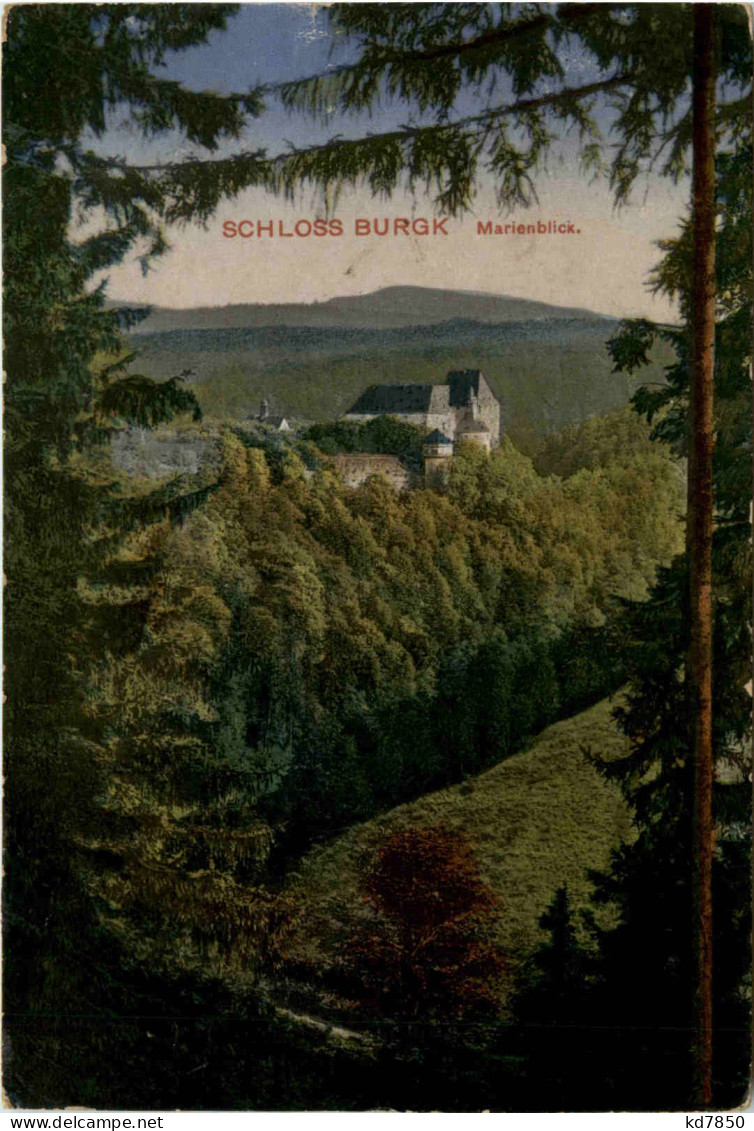 Burgk, Schloss, An Der Saale, A.S.v. Marienblick - Schleiz