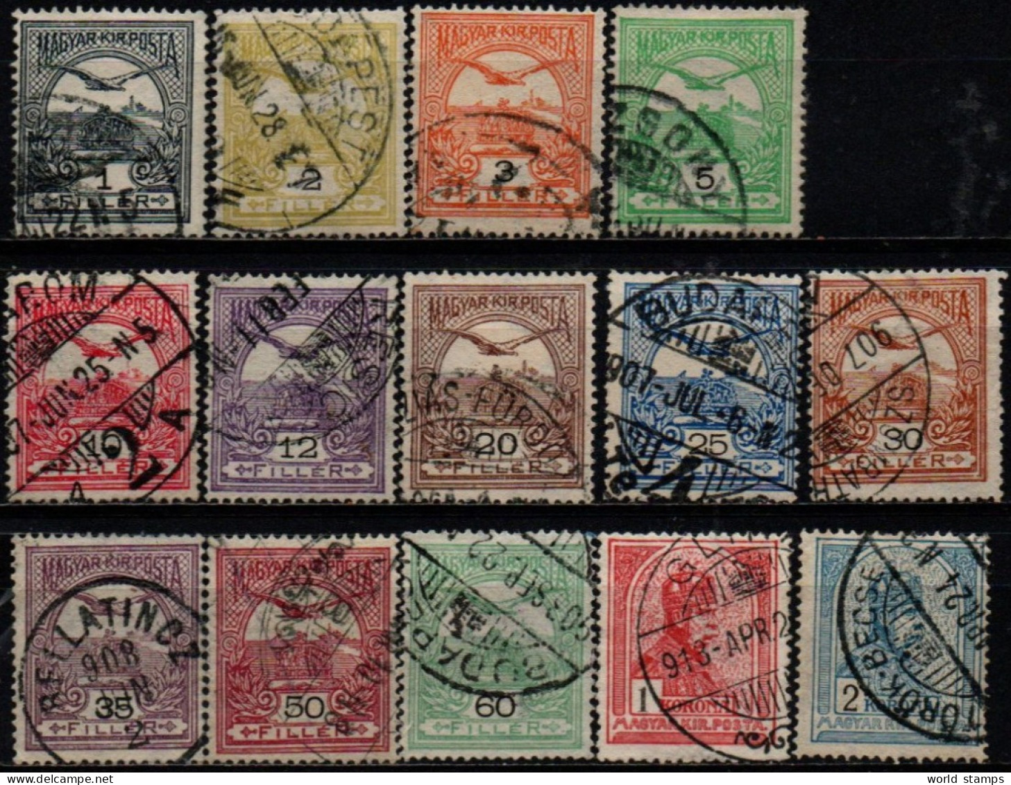 HONGRIE 1904-5 O DENT 15 - Used Stamps