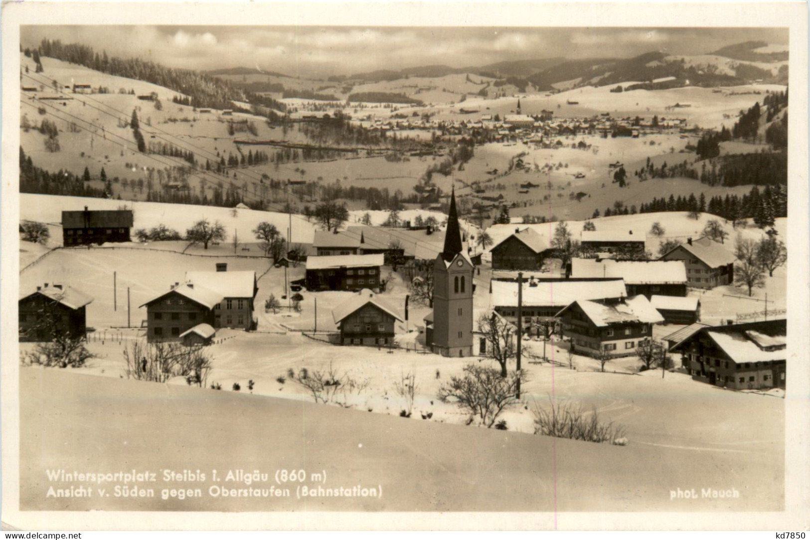 Allgäu, Wintersportplatz Steibis, Ansicht V. Süden Gegen Oberstaufen - Oberstaufen