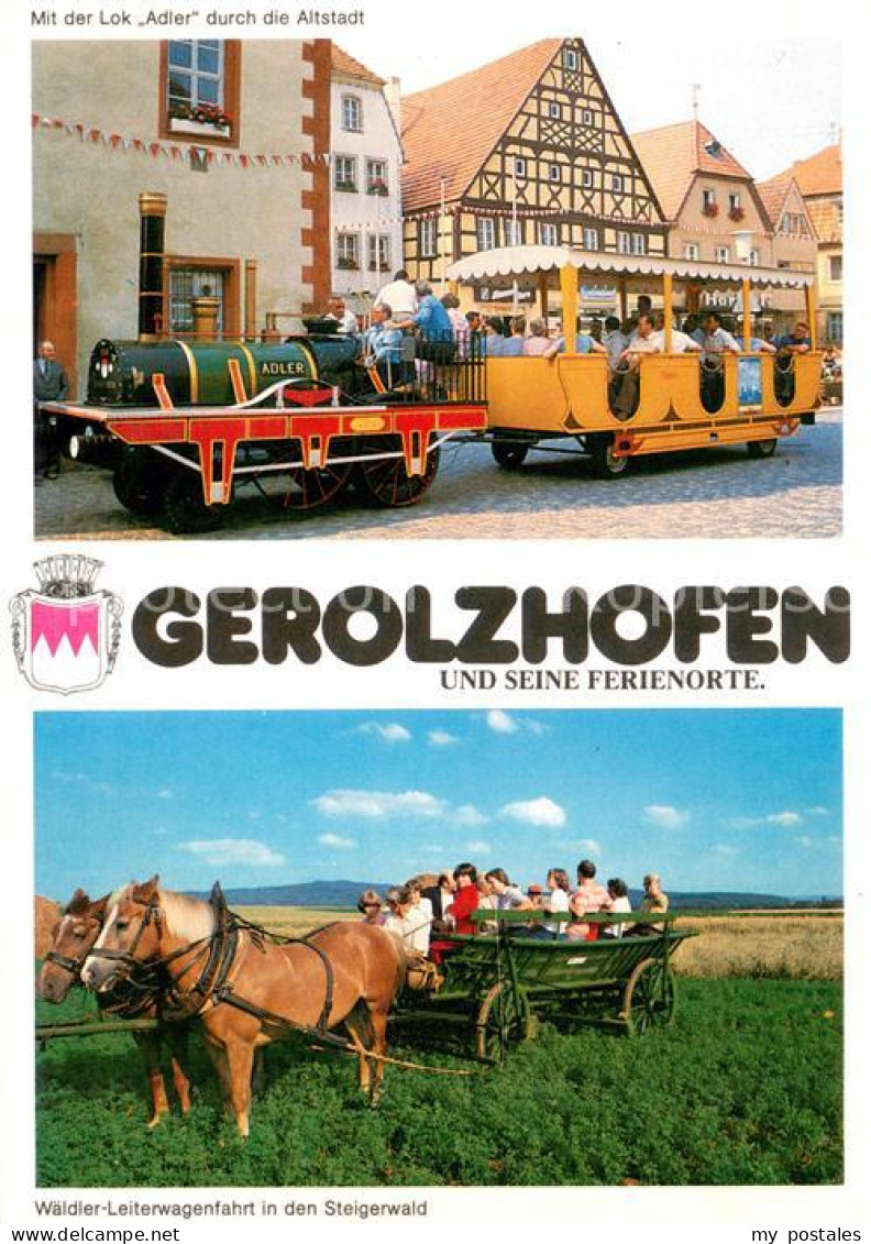73633316 Gerolzhofen Touristenbahn Waeldler Leiterwagenfahrt In Den Steigerwald  - Gerolzhofen