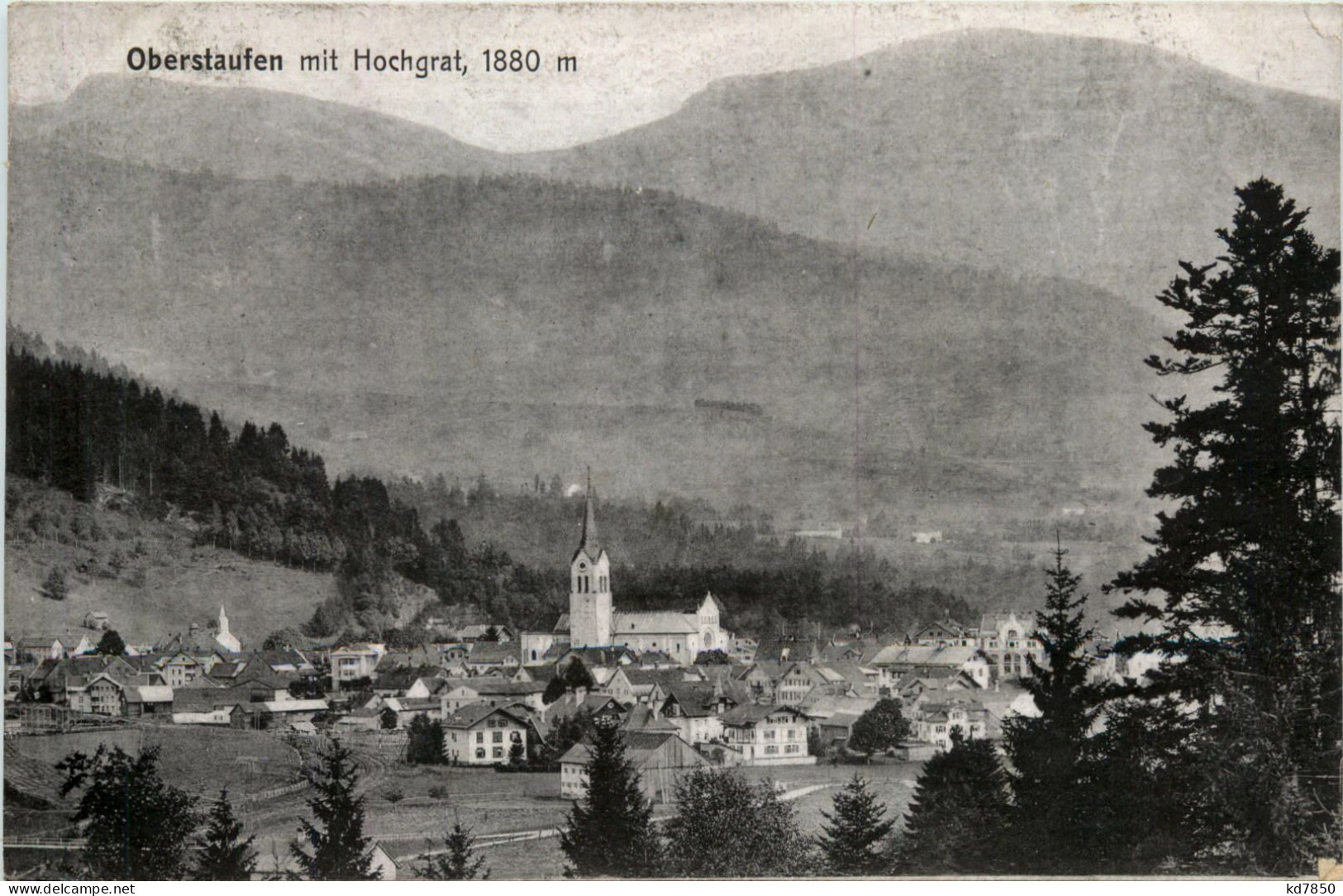 Oberstaufen, Allgäu, Mit Hochgrat - Oberstaufen