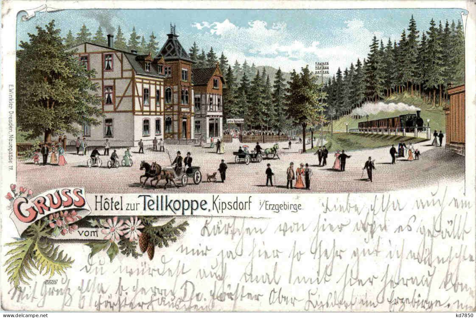 Kipsdorf - Hotel Zur Tellkoppe - Litho - Kipsdorf