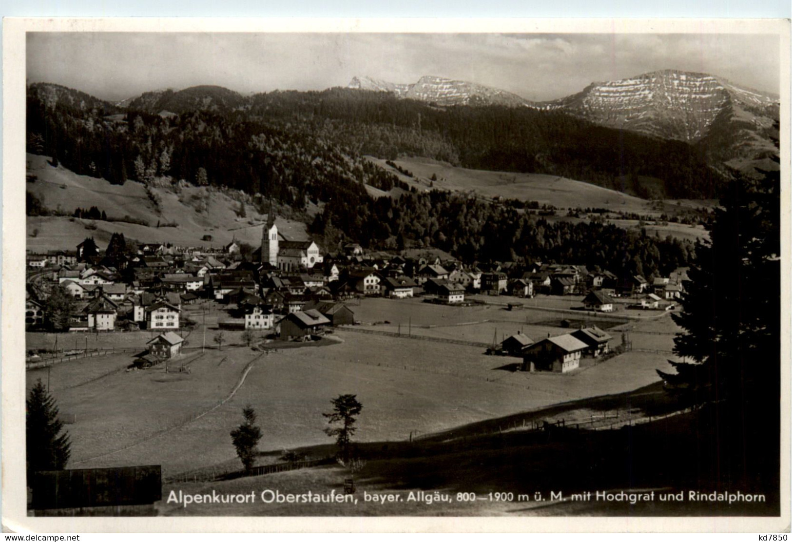 Oberstaufen, Allgäu, Mit Hochgrat Und Rindalphorn - Oberstaufen