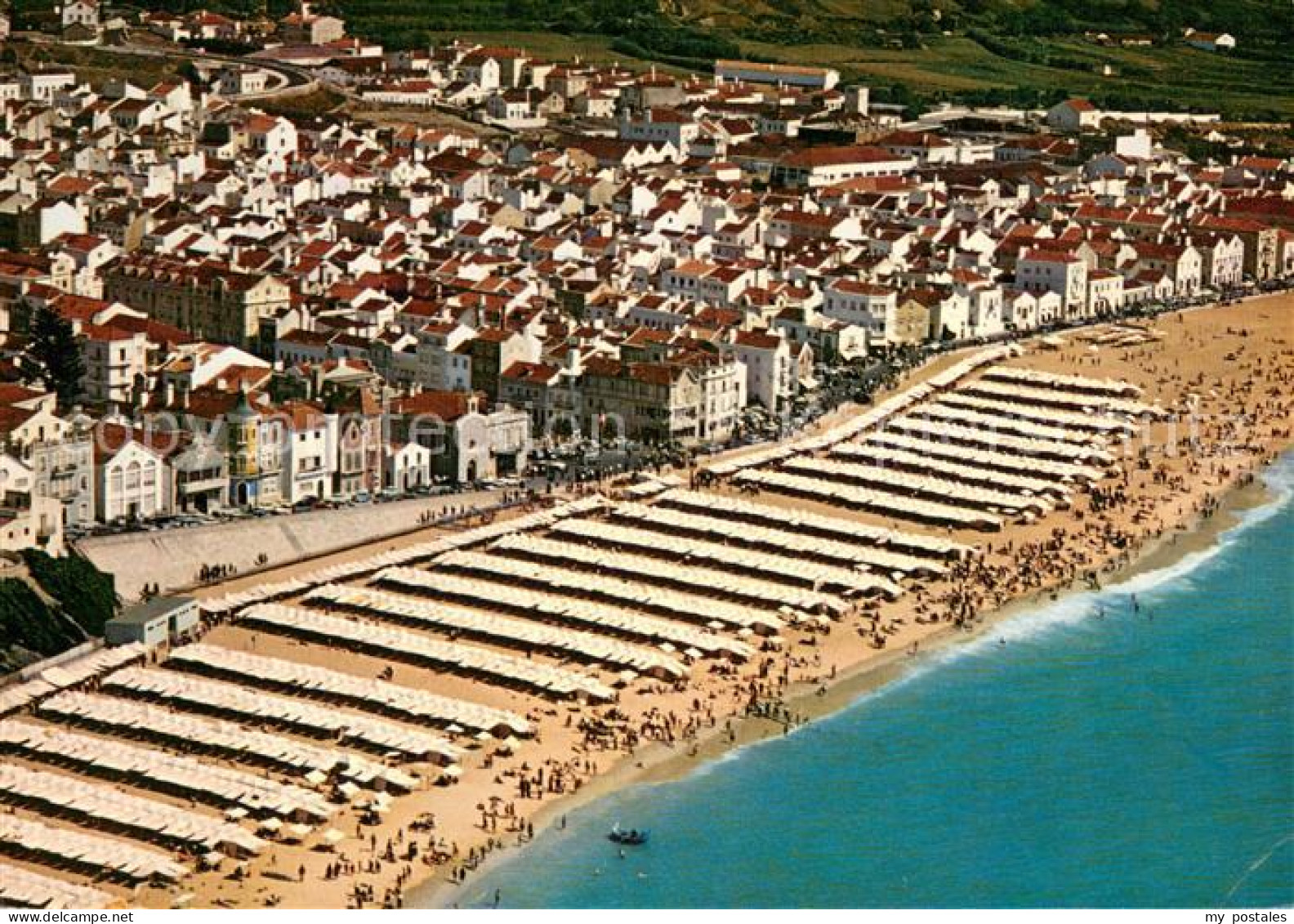 73633091 Nazare Portugal Strand Fliegeraufnahme Nazare Portugal - Autres & Non Classés