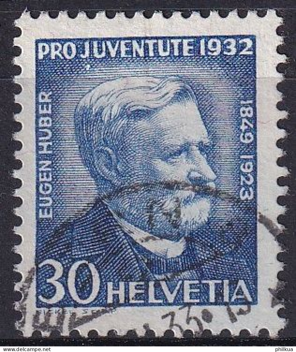 1932, 1. Dez. Pro Juventute Eugen Huber (1849-1923), Jurist Zumst. 64 / MiNr. 265 Mit Sauber Gestempelt - Used Stamps