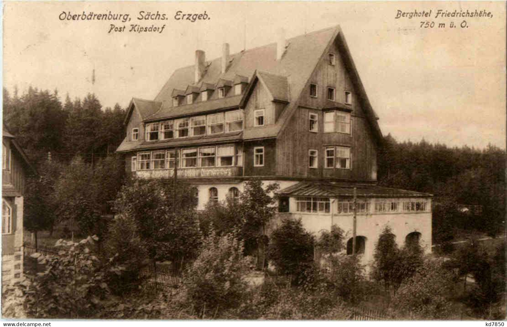 Oberbärenburg - Berghotel Friedrichshöhe - Kipsdorf