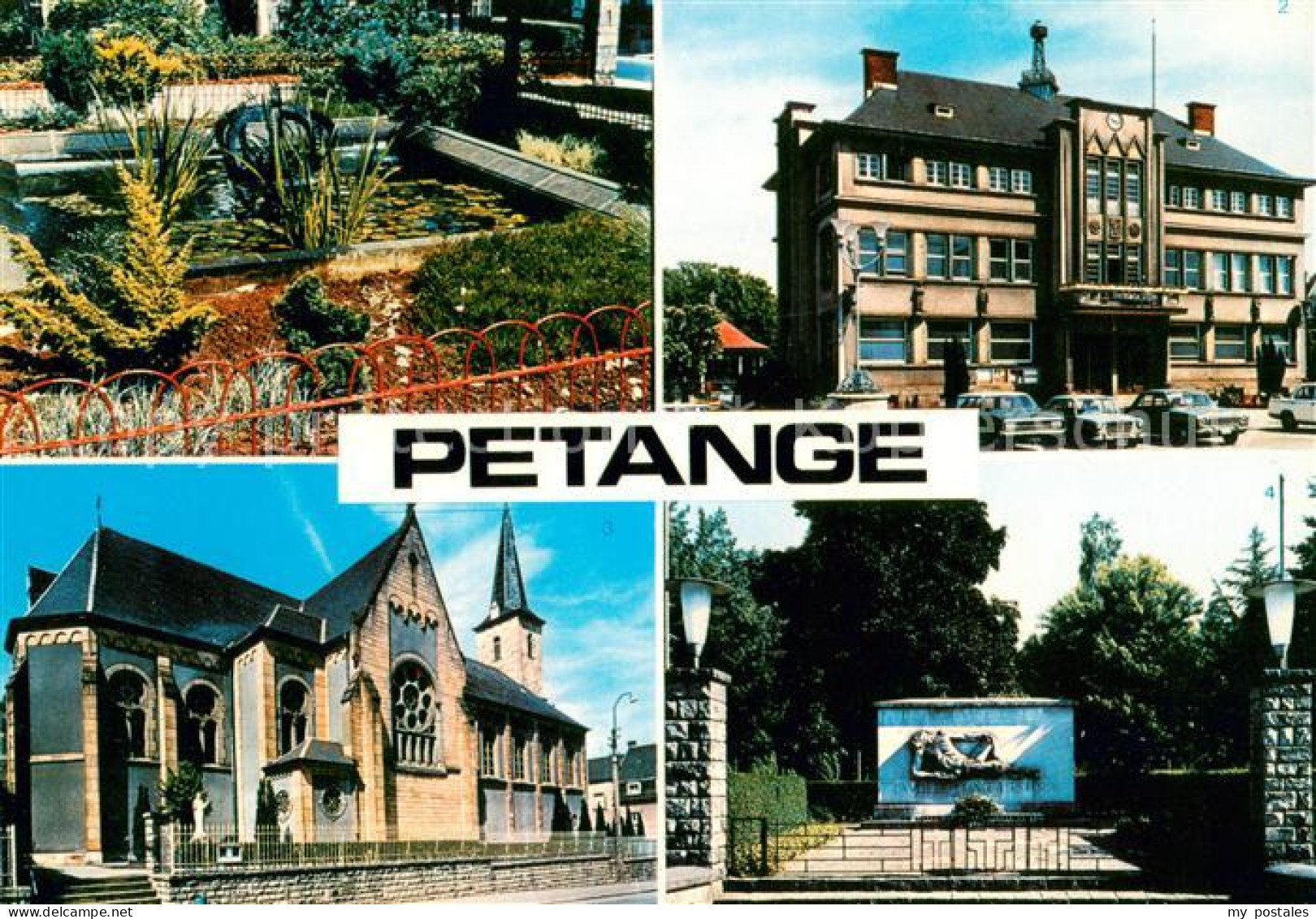 73633045 Petange Parc Municipal Hotel De Ville Eglise St. Hubert - Sonstige & Ohne Zuordnung