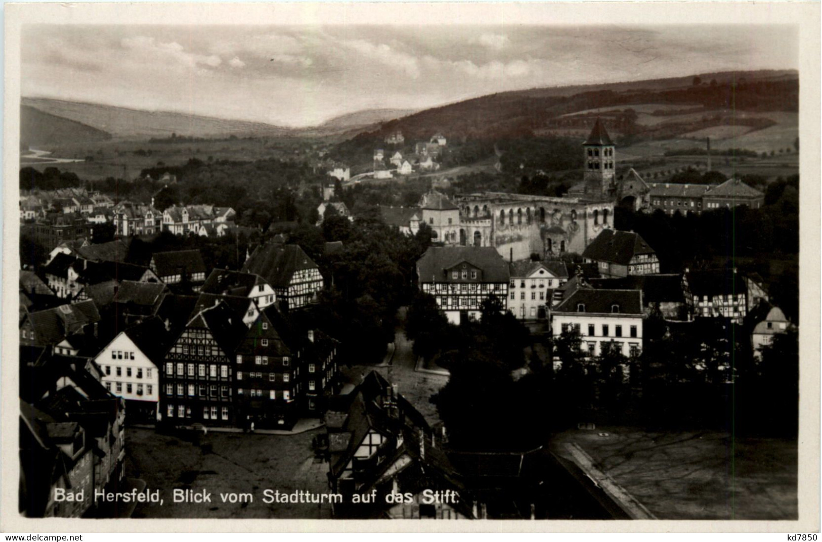 Bad Hersfeld, Blick Vom Stadtturm Auf Das Stift - Bad Hersfeld