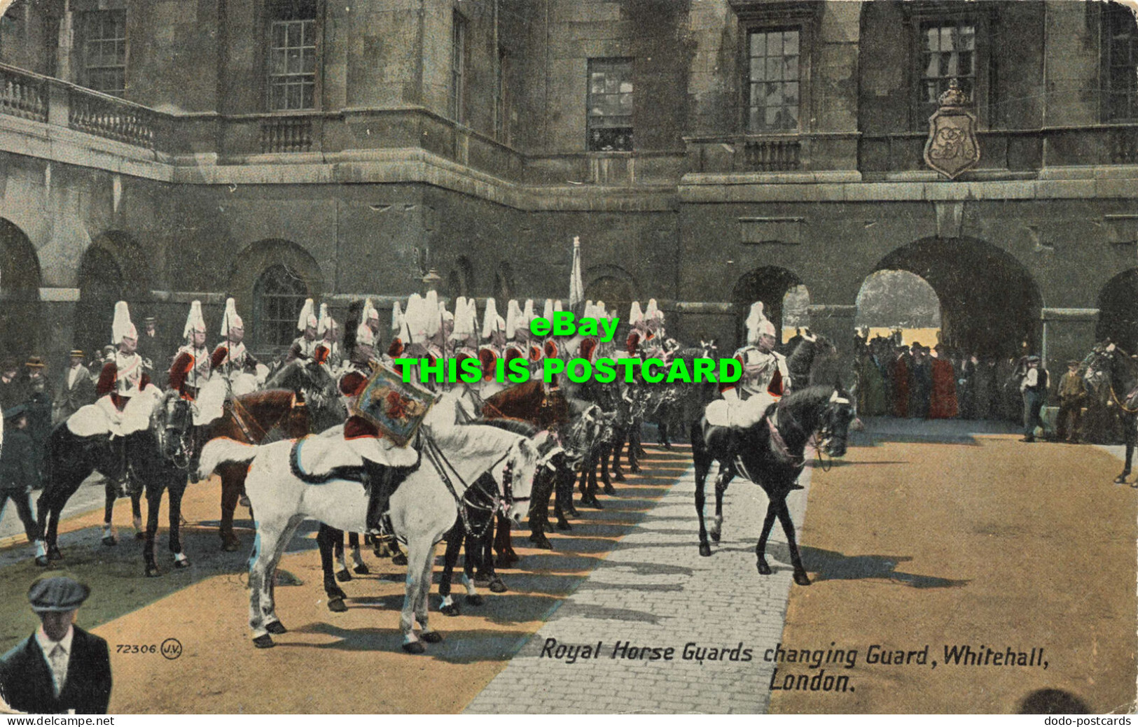 R589444 72306. Royal Horse Guards Changing Guard. Whitehall. London. Valentines - Sonstige & Ohne Zuordnung