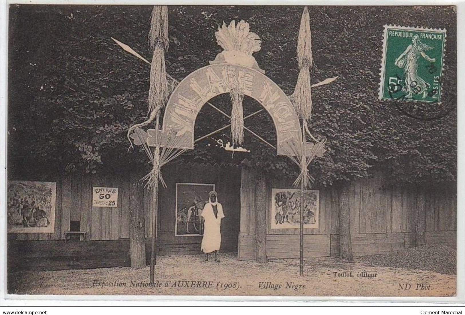 AUXERRE : Exposition Nationale D'Auxerre (1908) - Village Nègre - Très Bon état - Auxerre