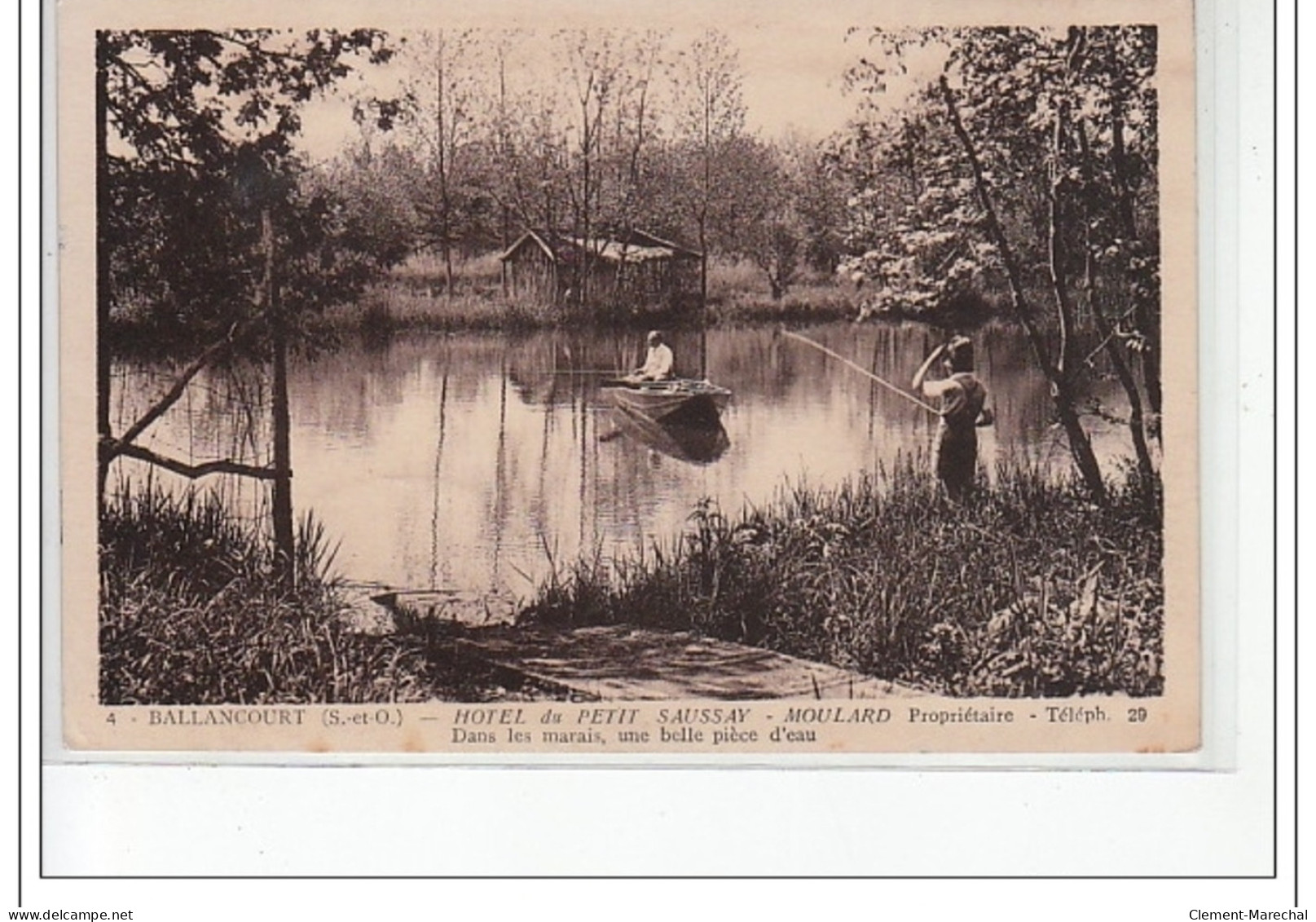 BALLANCOURT - Hôtel Du Petit Saussay - Dans Les Marais, Une Belle Pièce D'eau - Très Bon état - Ballancourt Sur Essonne