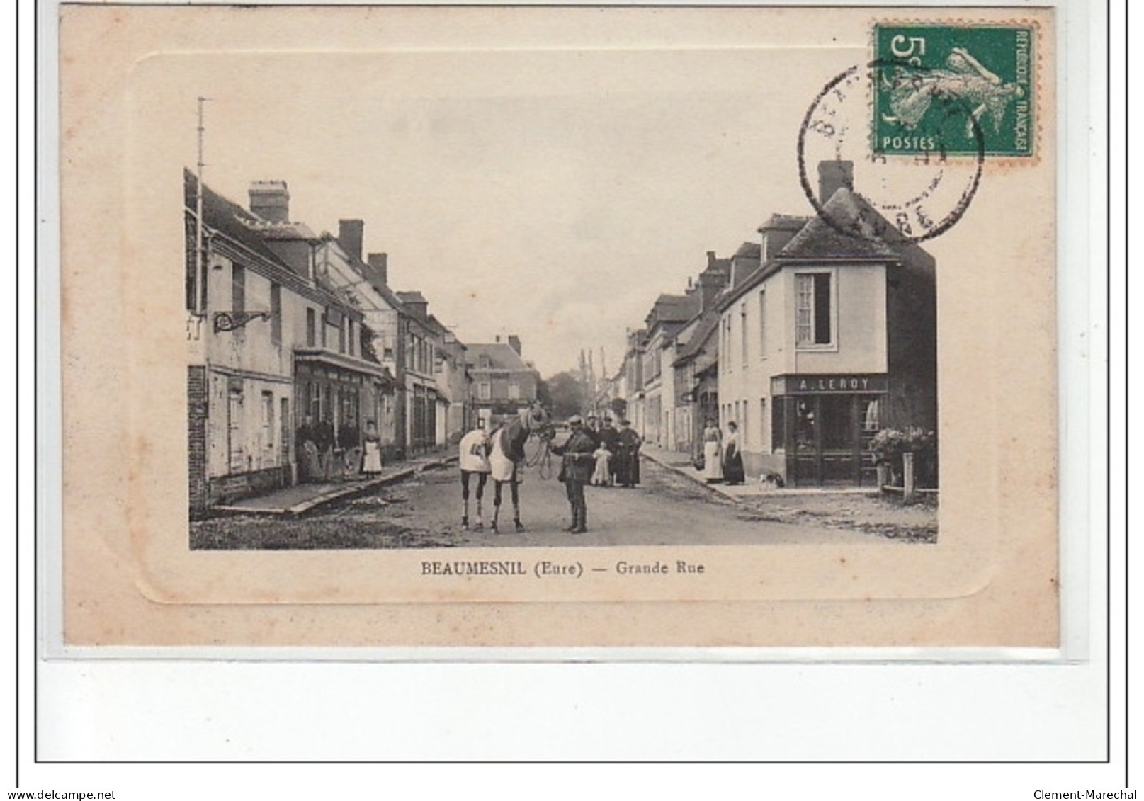 BEAUMESNIL - Grande Rue - CHEVAL - HIPPISME - Très Bon état - Beaumesnil