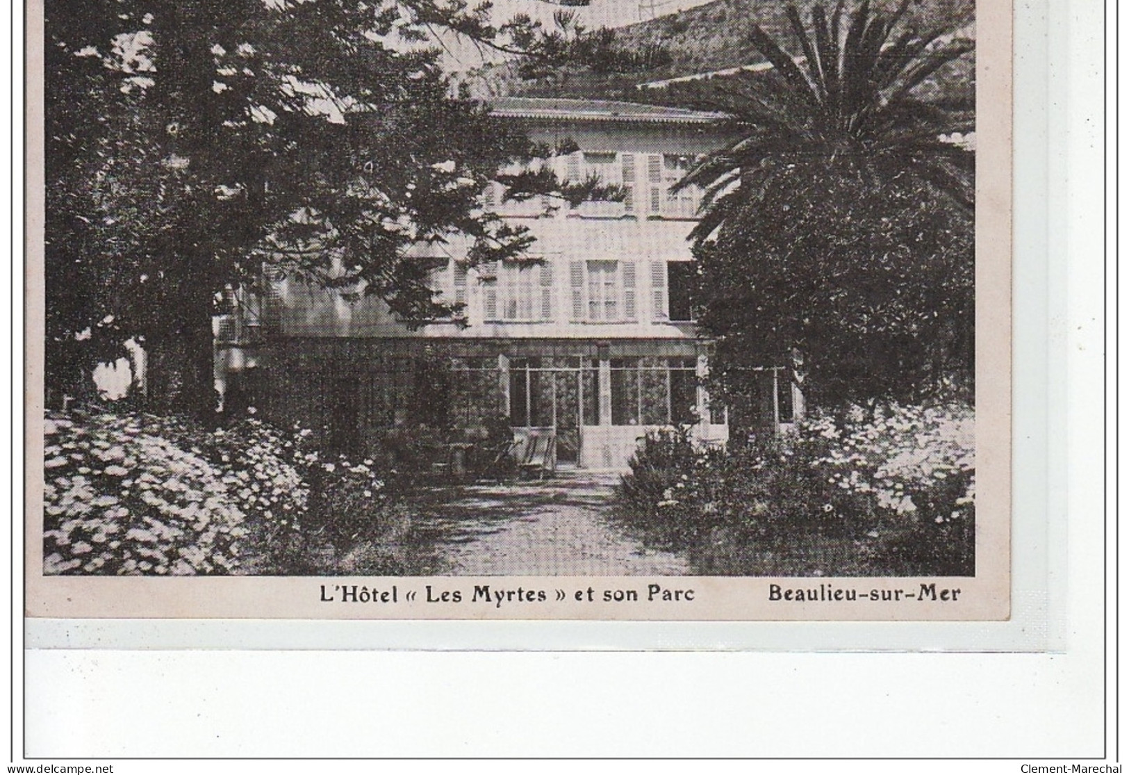 BEAULIEU SUR MER - L'Hôtel """"Les Myrtes"""" Et Son Parc - Très Bon état - Beaulieu-sur-Mer