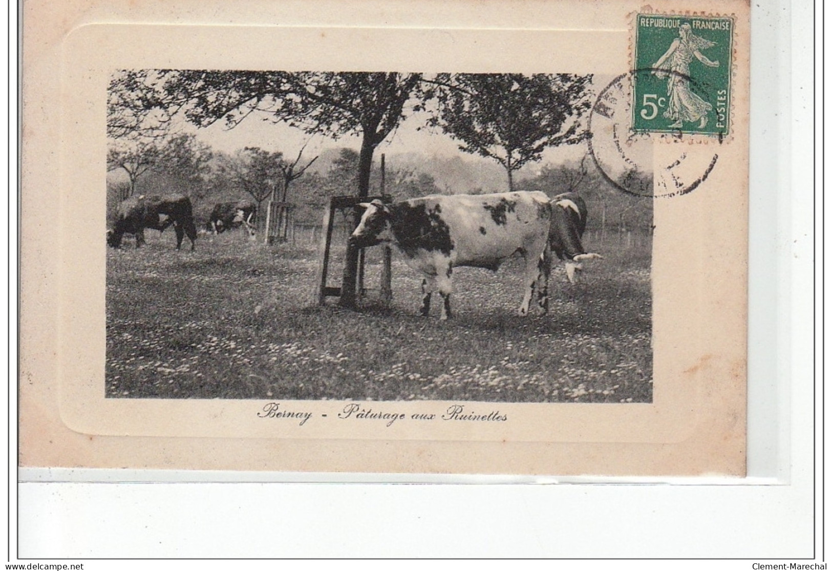 BERNAY - Pâturage Aux Ruinettes - VACHE - Très Bon état - Bernay