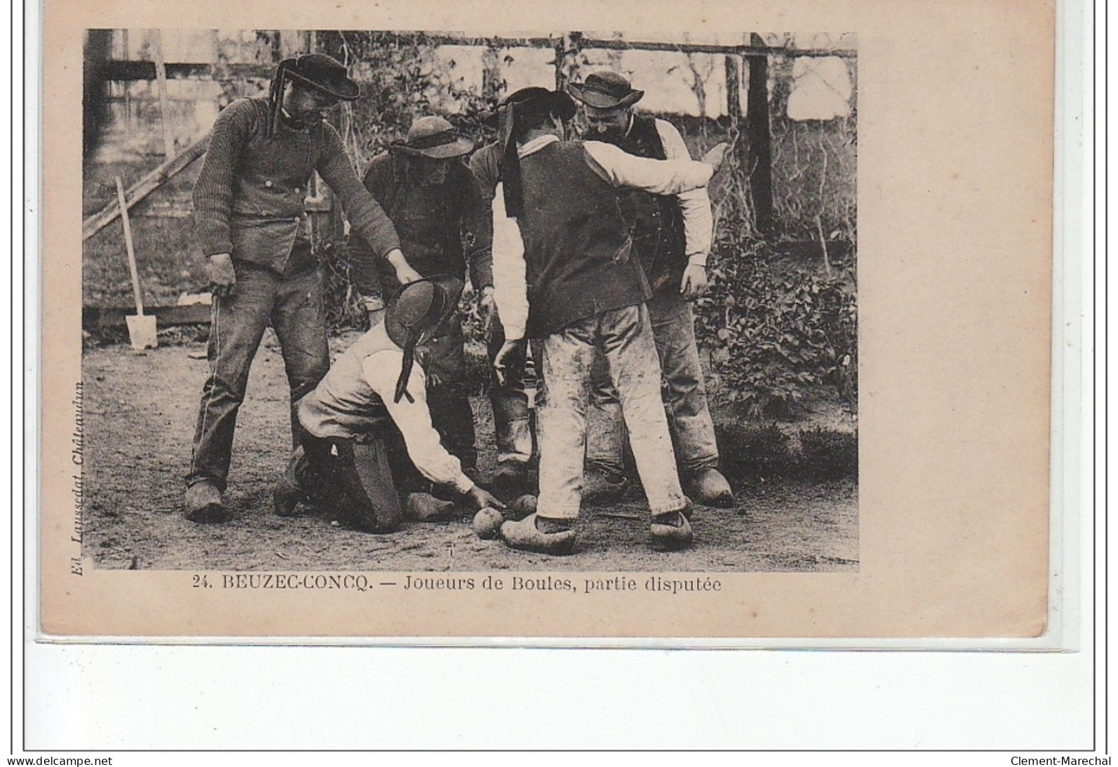 BEUZEC-CONCQ - Joueurs De Boules, Partie Disputée - Très Bon état - Beuzec-Cap-Sizun