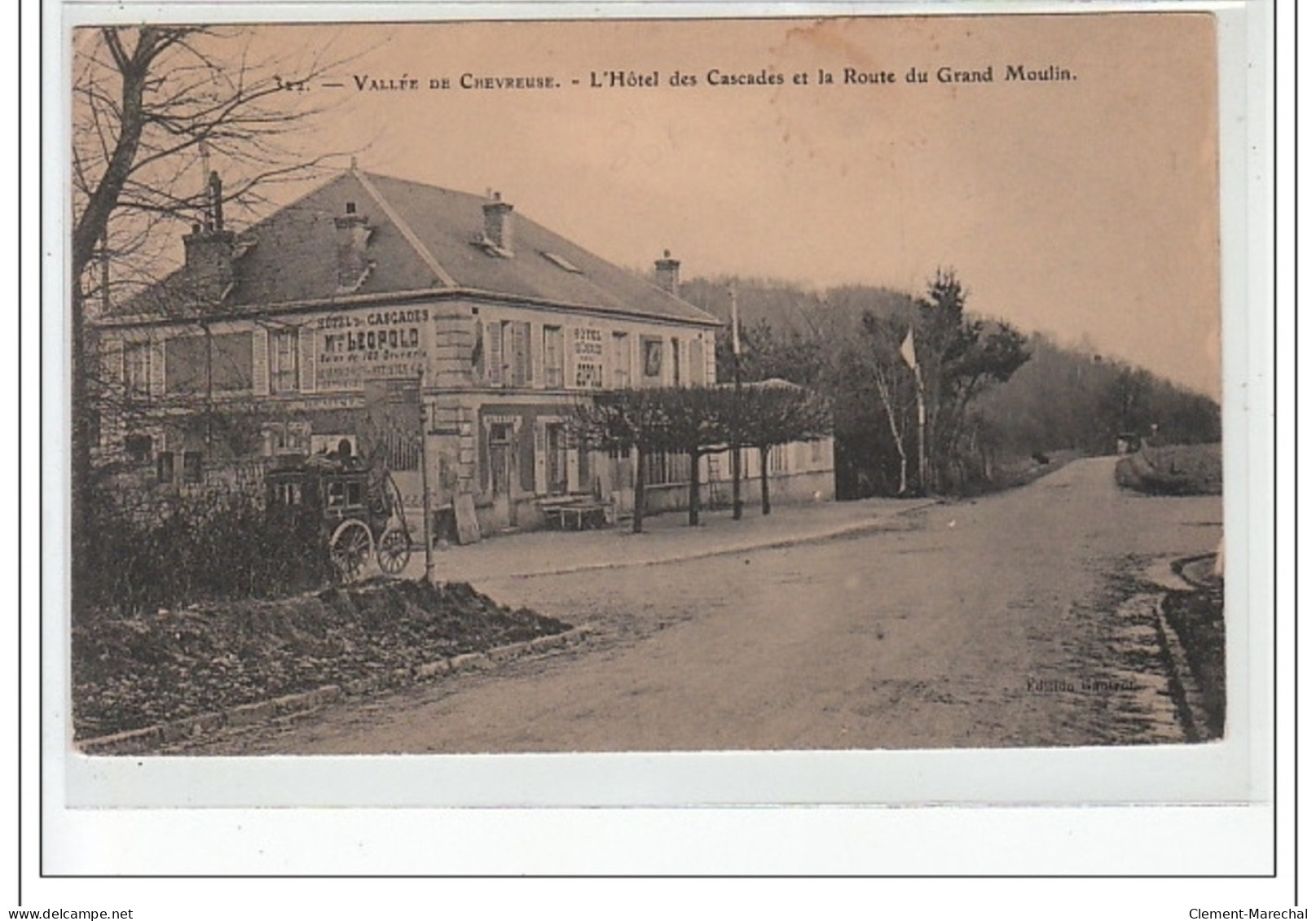 Vallée De CHEVREUSE - L'Hôtel Des Cascades Et La Route Du Grand Moulin - Très Bon état - Chevreuse