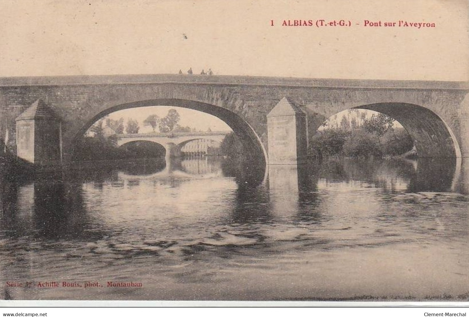ALBIAS : Pont Sur L'Aveyron - Très Bon état - Albias