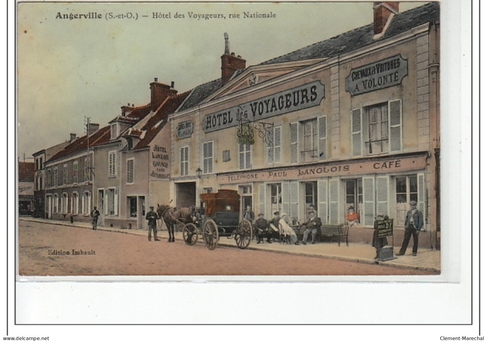 ANGERVILLE - Hôtel Des Voyageurs, Rue Nationale - Très Bon état - Angerville