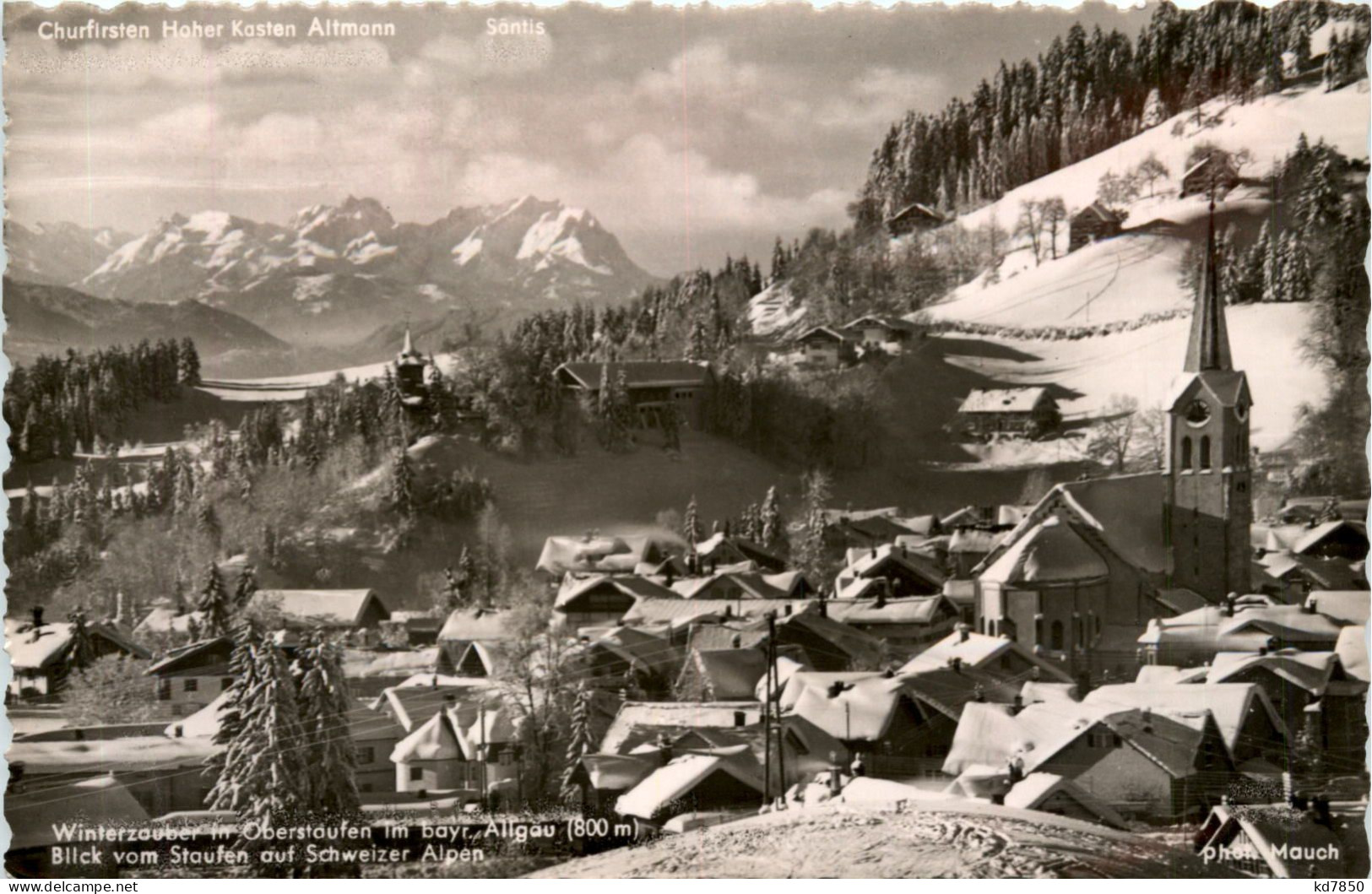 Oberstaufen, Allgäu, Blick Vom Staufen Auf Schweizer Alpen - Oberstaufen