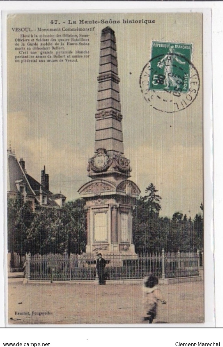 VESOUL : Monument Commémoratif - Tres Bon Etat - Vesoul