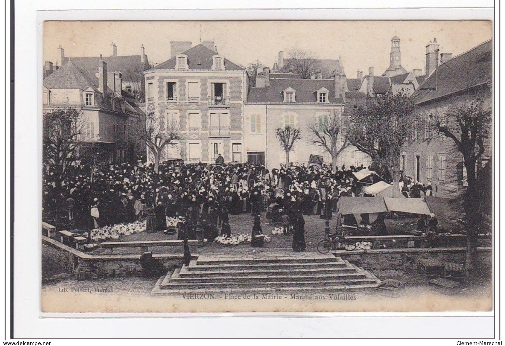 VIERZON : Place De La Mairie, Marché Aux Volailles - Tres Bon Etat - Vierzon