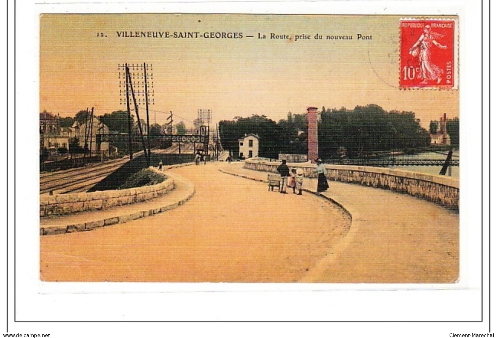VILLENEUVE-saint-GEORGES : La Route, Prise Du Nouveau Pont - Tres Bon Etat - Other & Unclassified