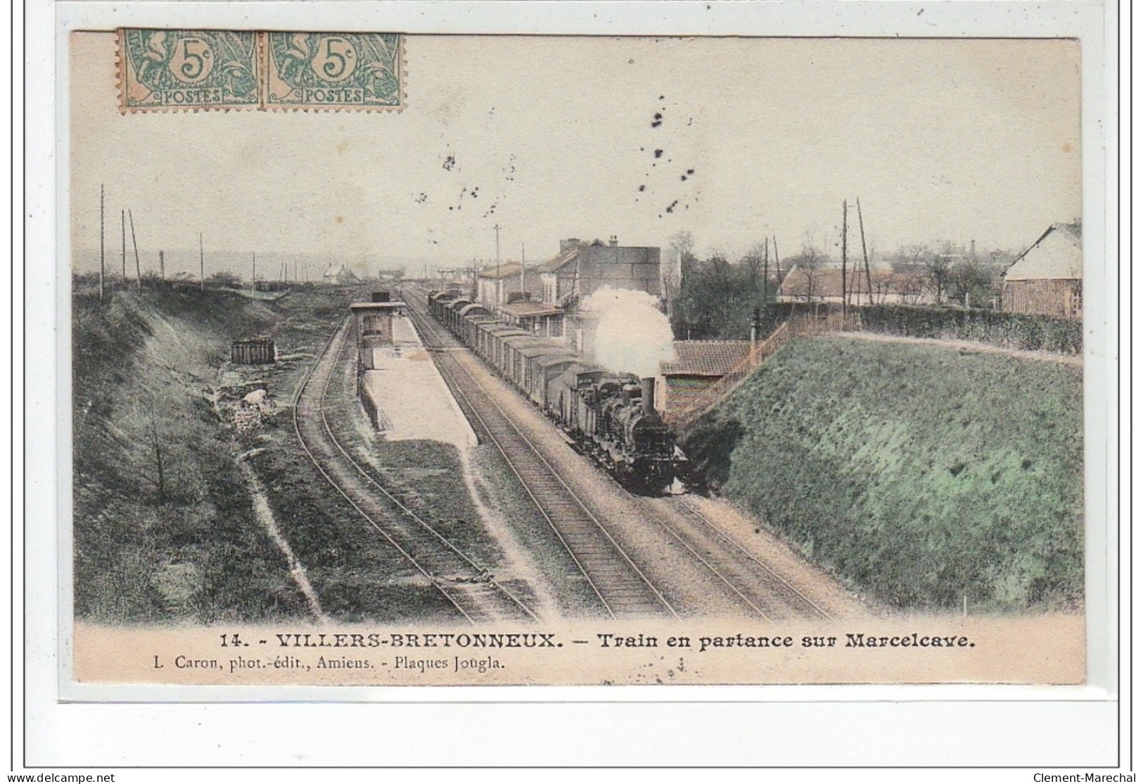 VILLERS-BRETONNEUX - Train En Partance Pour Marcelcave - Très Bon état - Villers Bretonneux