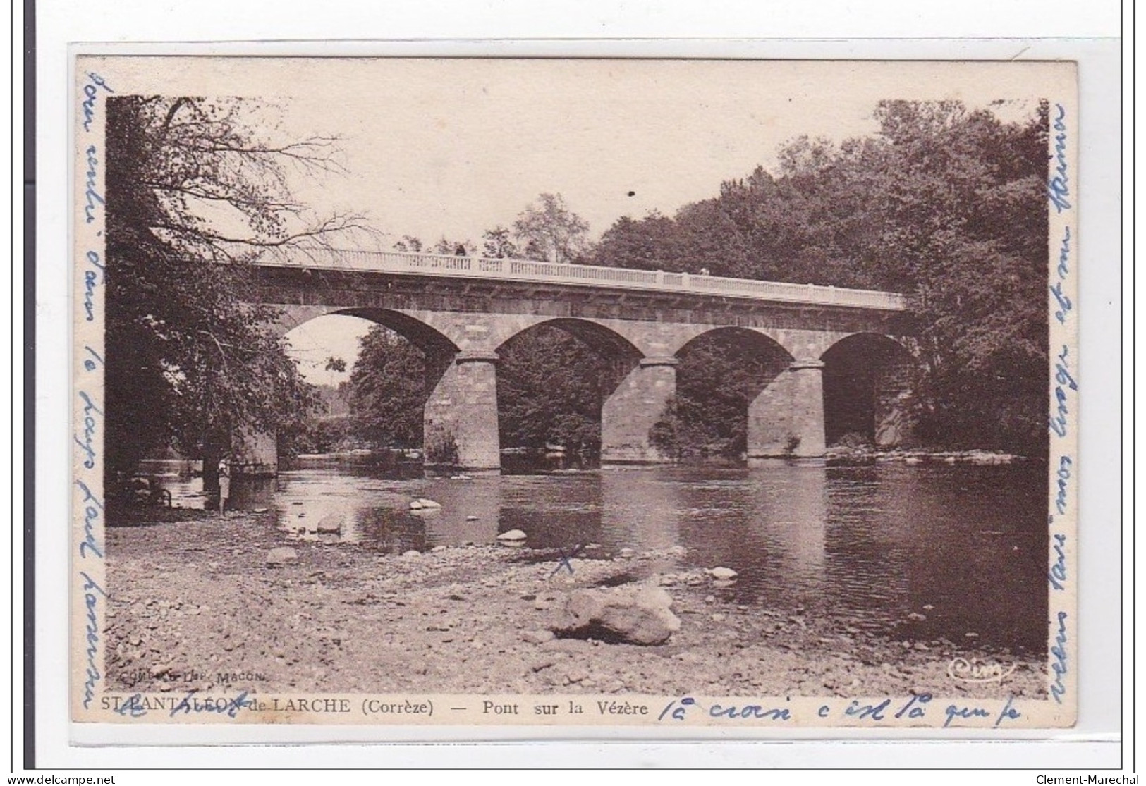 St-PANT-LEON-de-LARCHE : Pont Sur La Vezere - Tres Bon Etat - Other & Unclassified