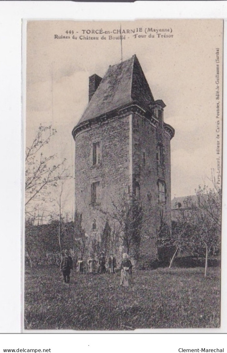 TORCE-en-CHARNIE : Ruines Du Chateau De Bouillé, Tour Du Trésor - Tres Bon Etat - Otros & Sin Clasificación