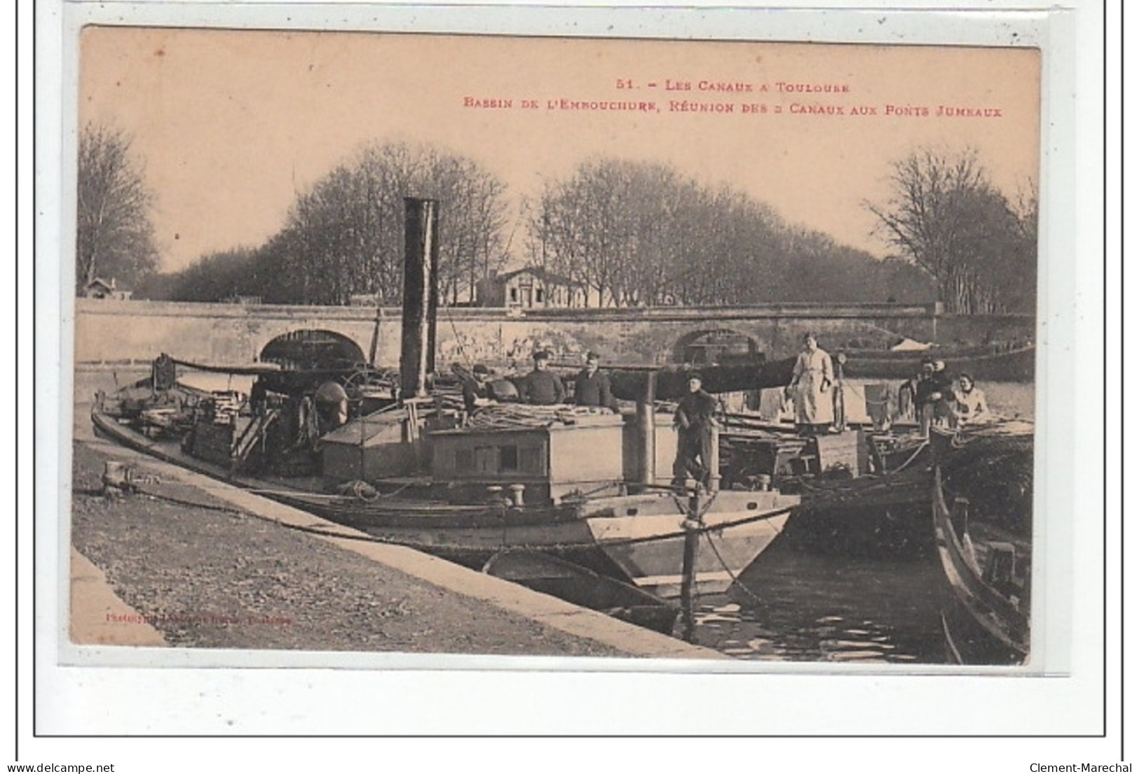 TOULOUSE - Les Canaux à Toulouse: Bassin De L'embouchure, Réunion Des Canaux Aux Ponts Jumeaux - Très Bon état - Toulouse