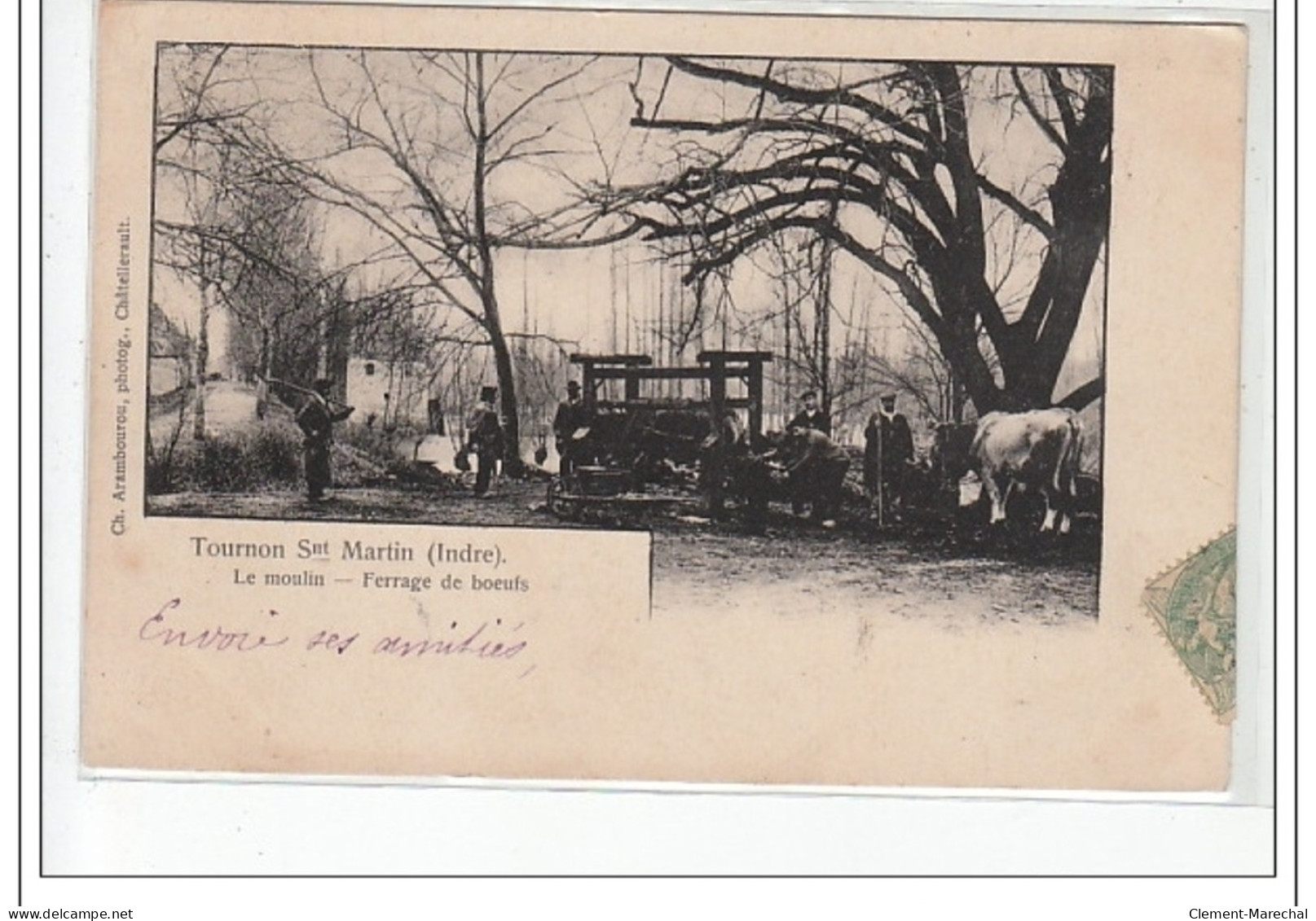 TOURNON SAINT MARTIN - Le Moulin - Ferrage De Boeufs - Très Bon état - Sonstige & Ohne Zuordnung