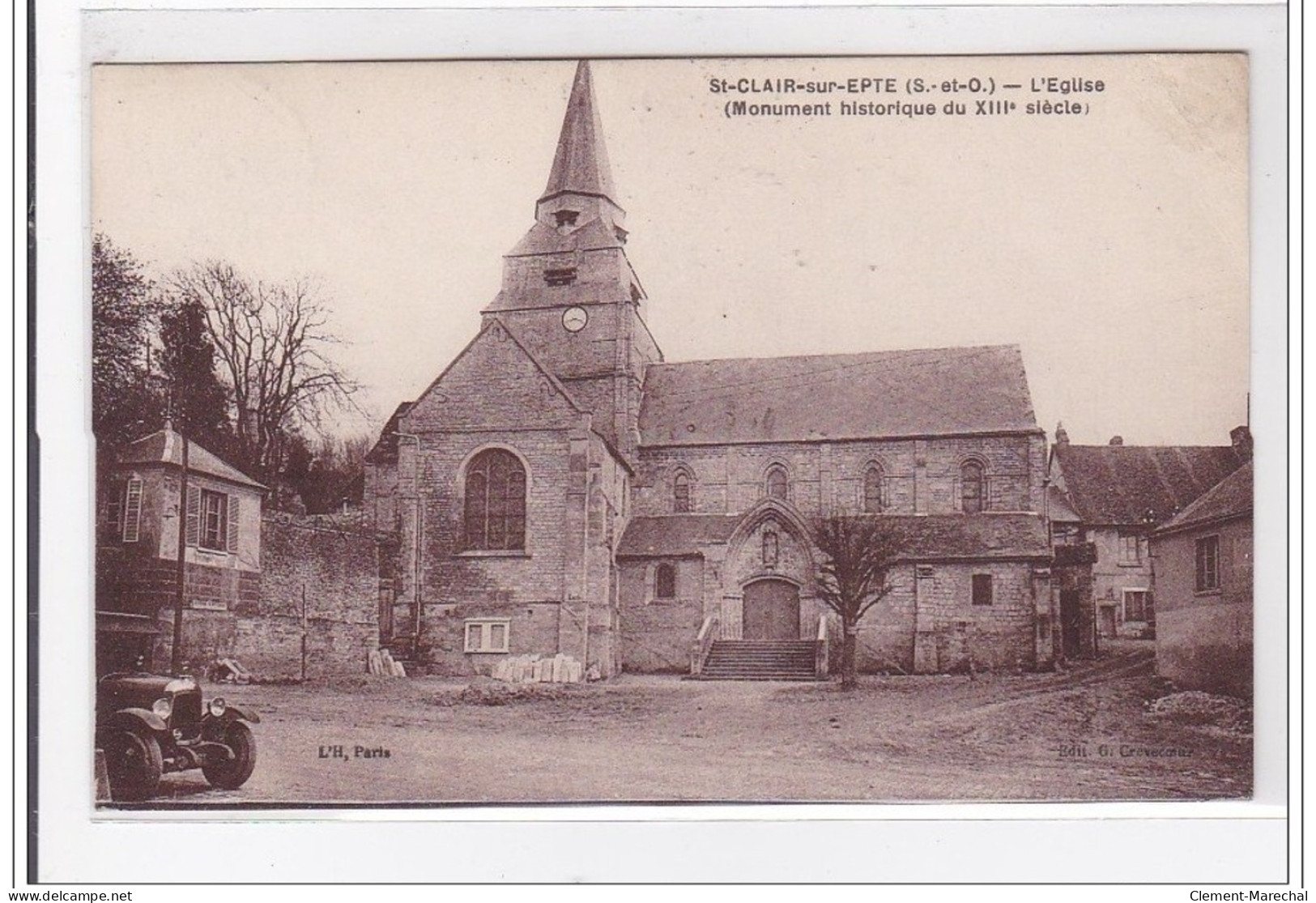 St-CLAIR-sur-EPTE : L'eglise, Monument Historique Du XIIIe Siecle - Tres Bon Etat - Sonstige & Ohne Zuordnung