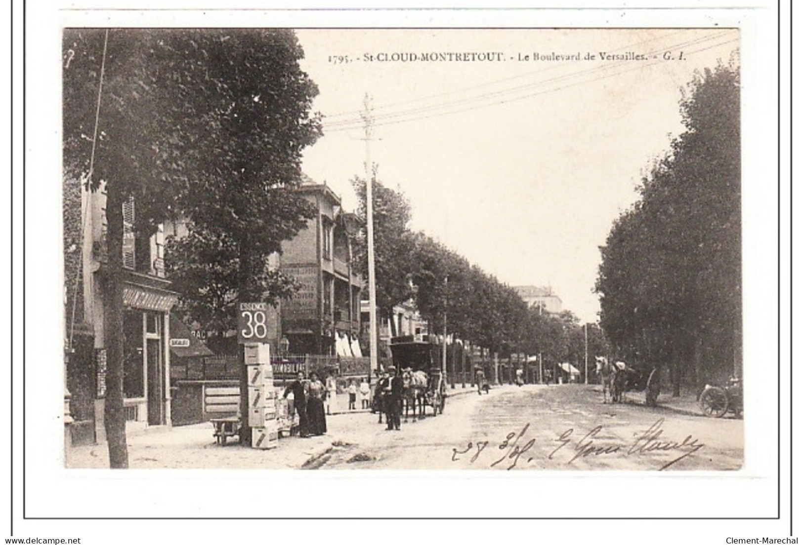St-CLOUD-MONTRETOUT : Le Boulevard De Versailles - Tres Bon Etat - Sonstige & Ohne Zuordnung