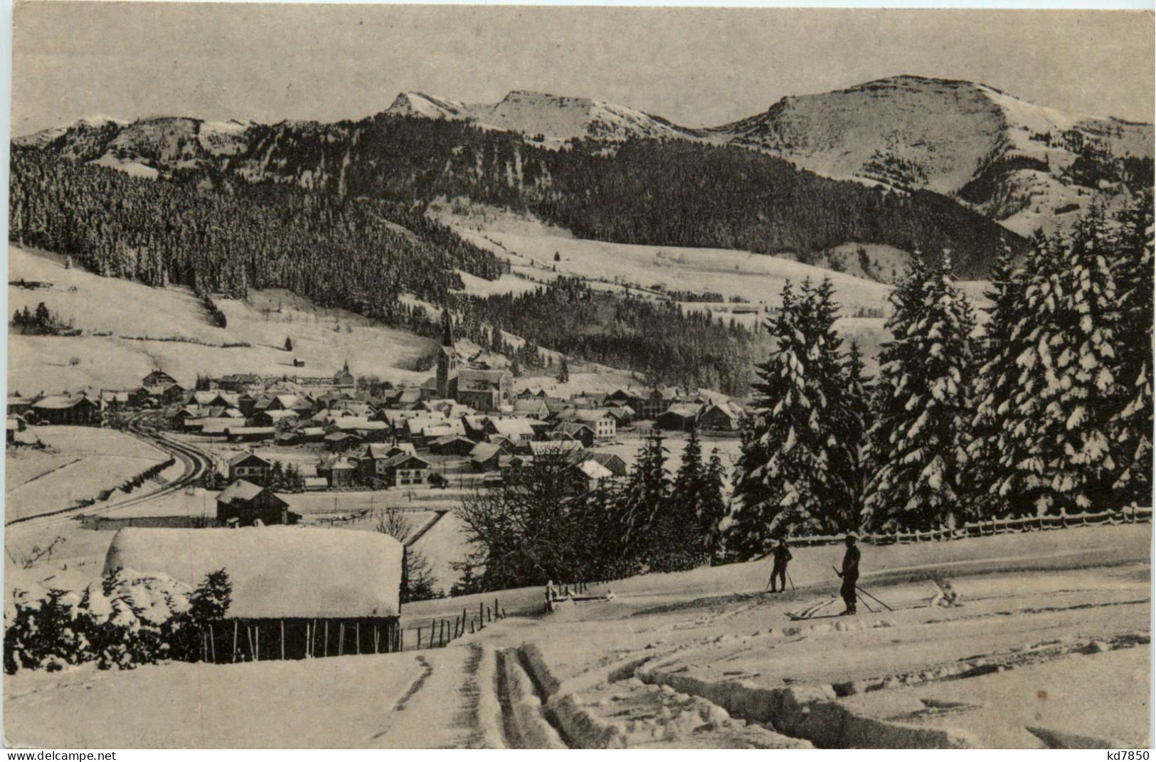 Oberstaufen, Allgäu, Mit Hochgrat - Oberstaufen