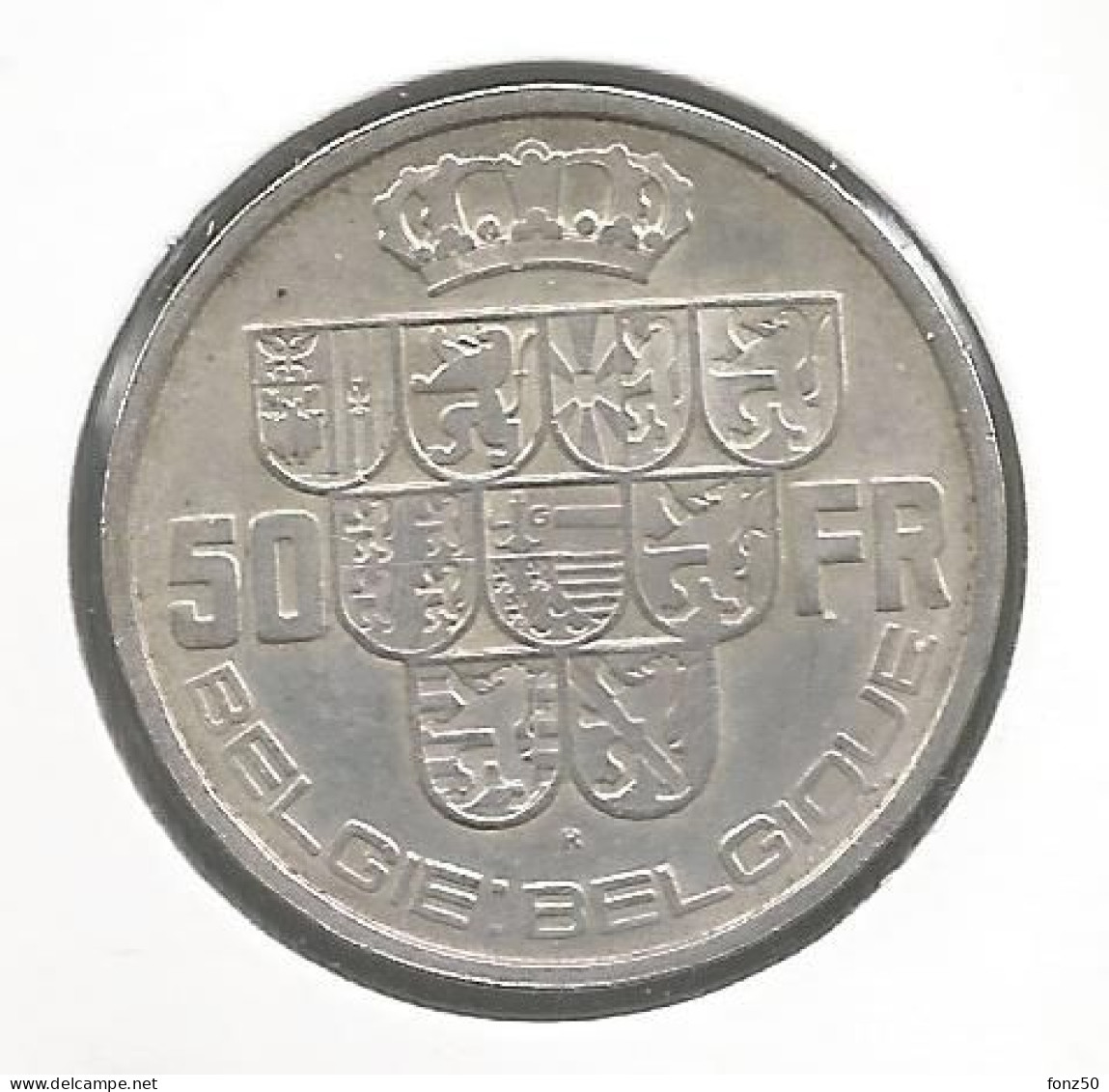 VARIA * LEOPOLD III * 50 Frank 1939 Frans Pos.B * ZONDER KRUIS OP KROON *  Nr 12934 - 50 Francs