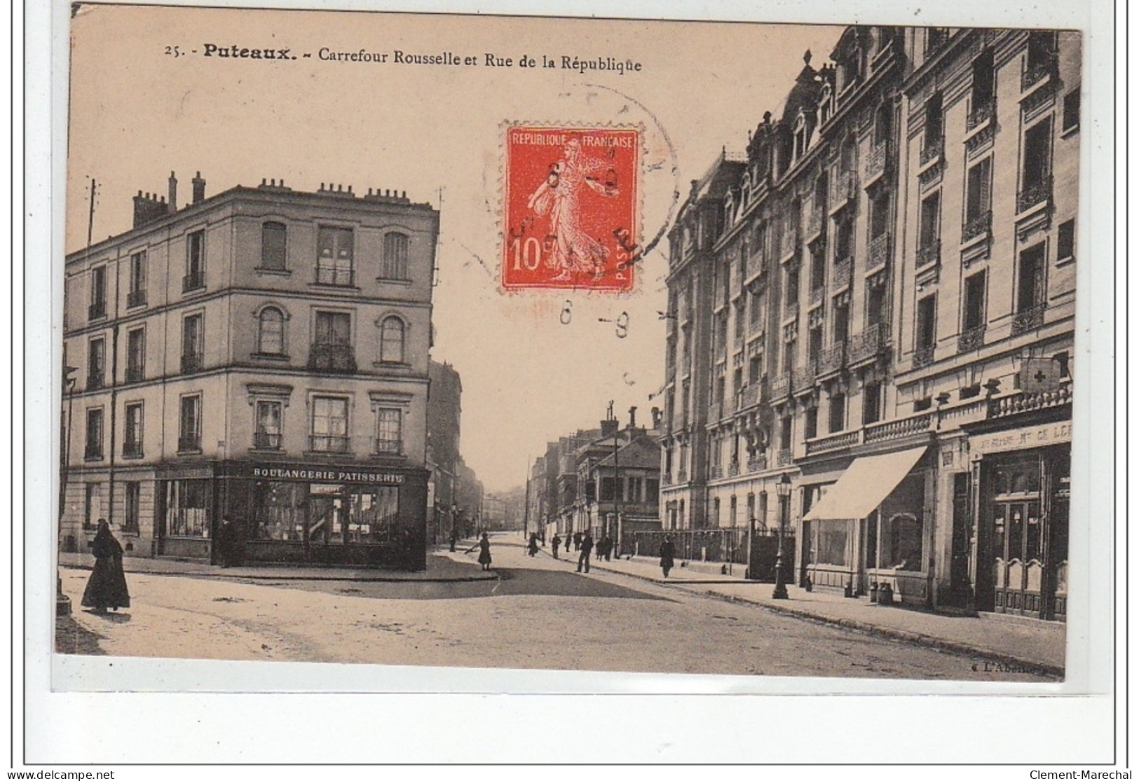 PUTEAUX - Carrefour Rousselle Et Rue De La République - Très Bon état - Puteaux