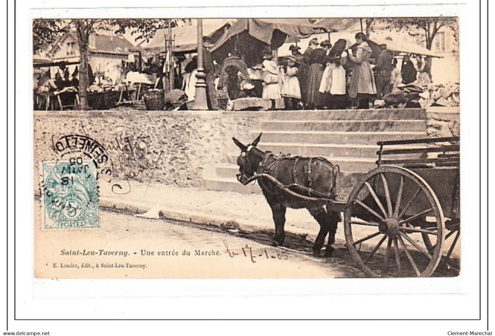 SAINT-LEU-TAVERNY : Une Entrée Du Marché - Tres Bon Etat - Sonstige & Ohne Zuordnung