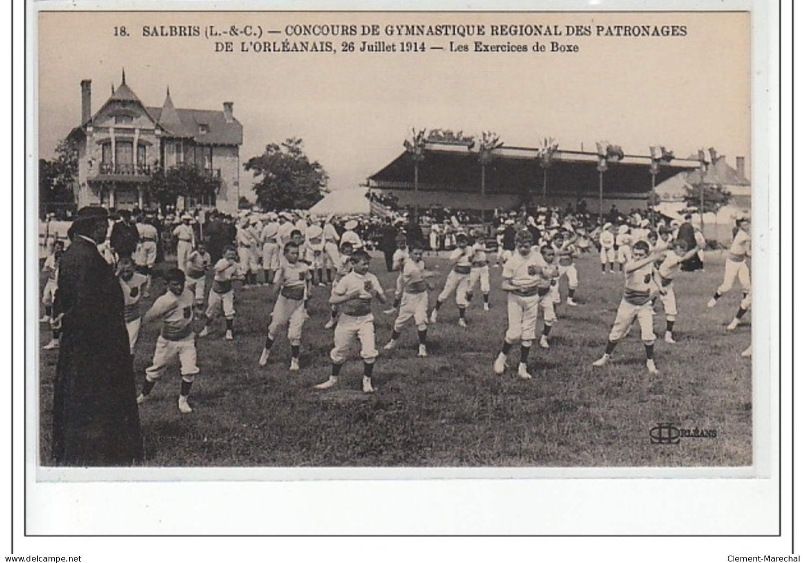 SALBRIS -Concours De Gymnastique Régional Des Patronages De L'Orléanais 1914- Exercices De Boxe - Très Bon état - Salbris