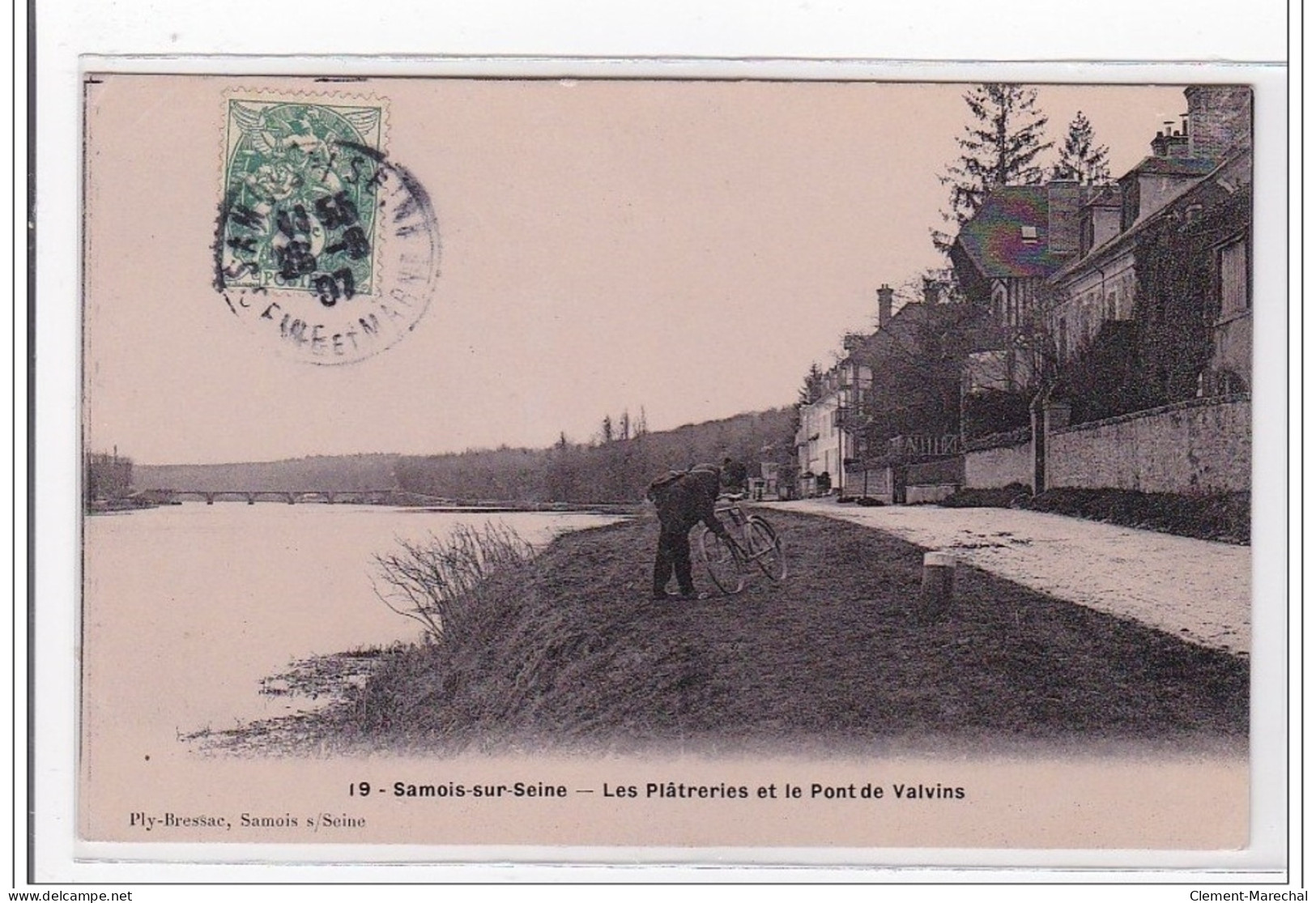 SAMOIS-sur-SEINE : Les Plateries Et Le Pont De Valvins - Tres Bon Etat - Samois