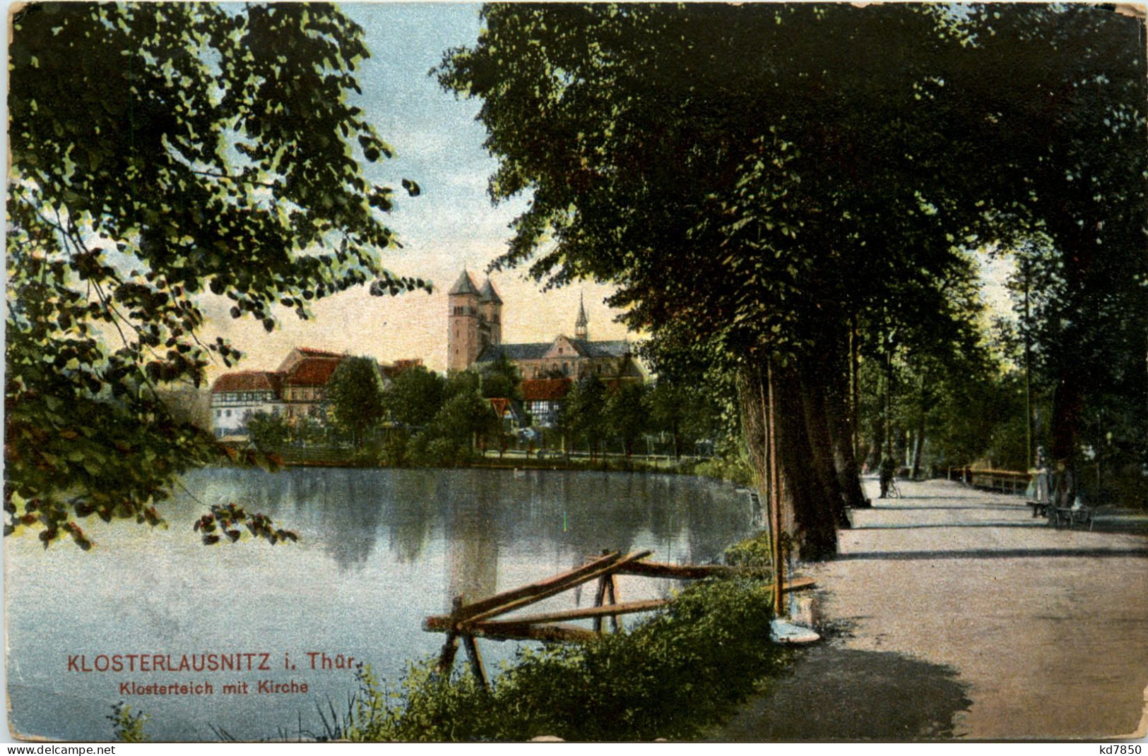 Bad Klosterlausnitz, Klosterteich Mit Kirche - Bad Klosterlausnitz