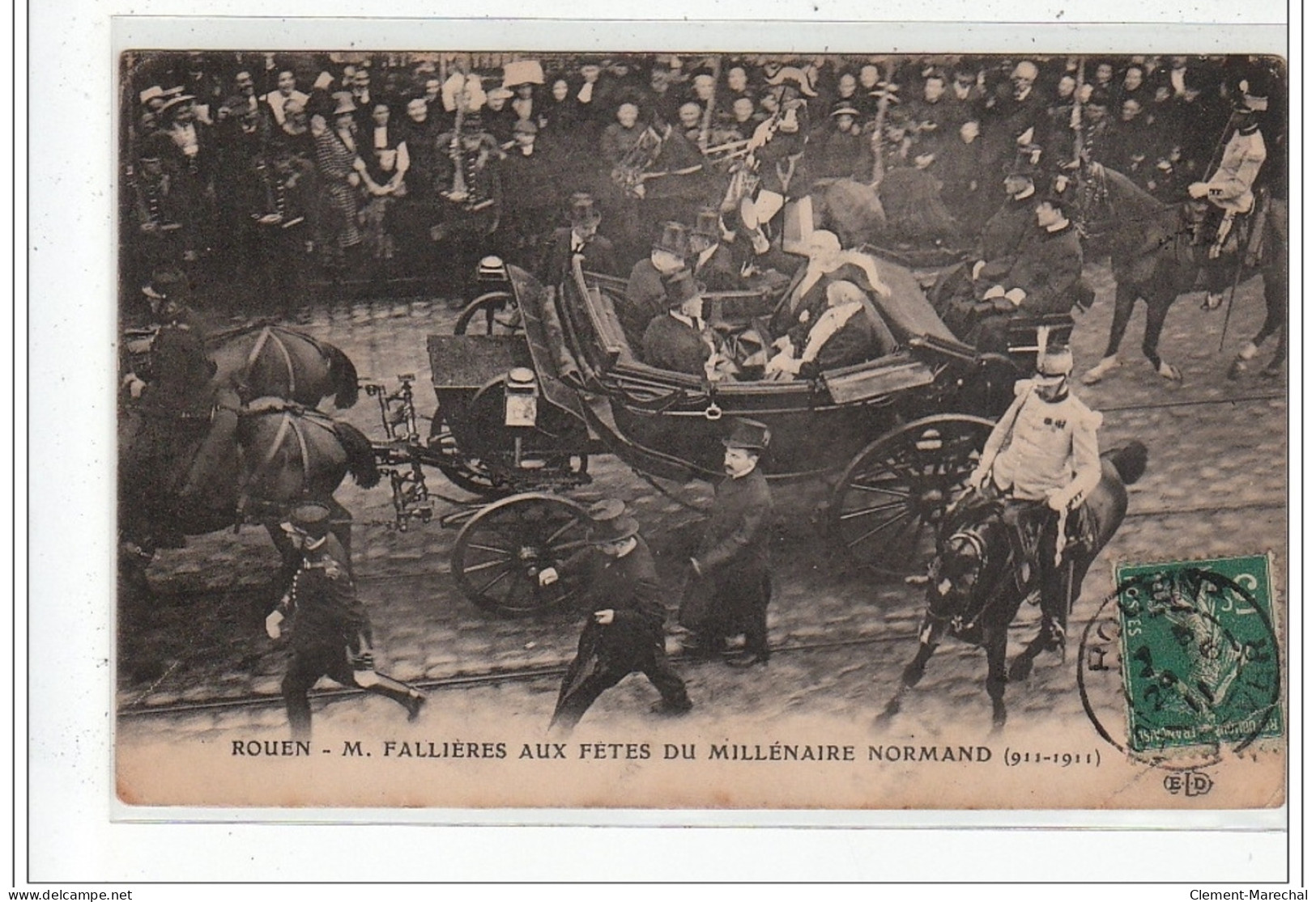 ROUEN - M. Fallières Aux Fêtes Du Millénaire Normand - Très Bon état - Rouen