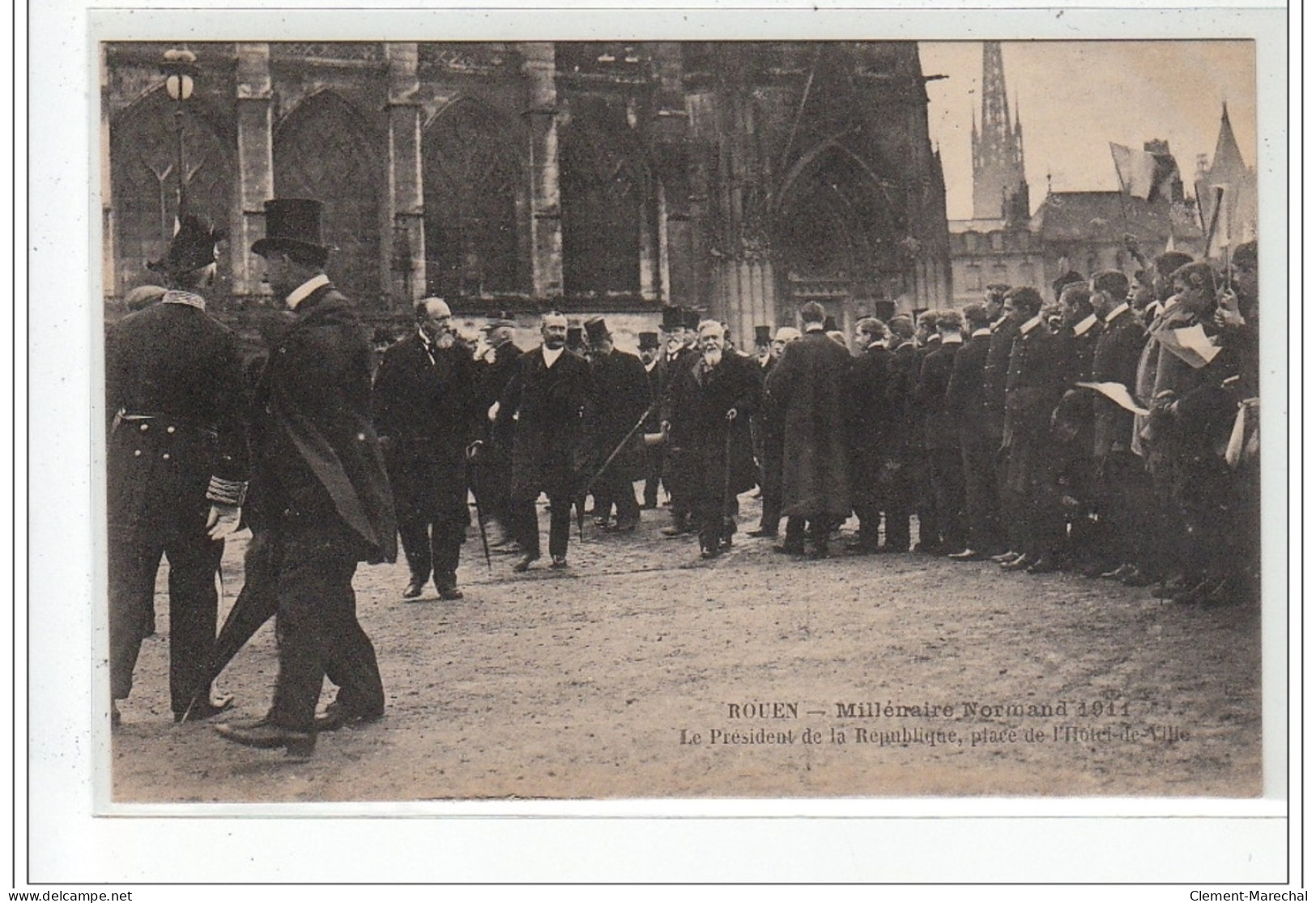 ROUEN - Millénaire Normand 1911 - Le Président De La République, Place De L'Hôtel De Ville - Très Bon état - Rouen