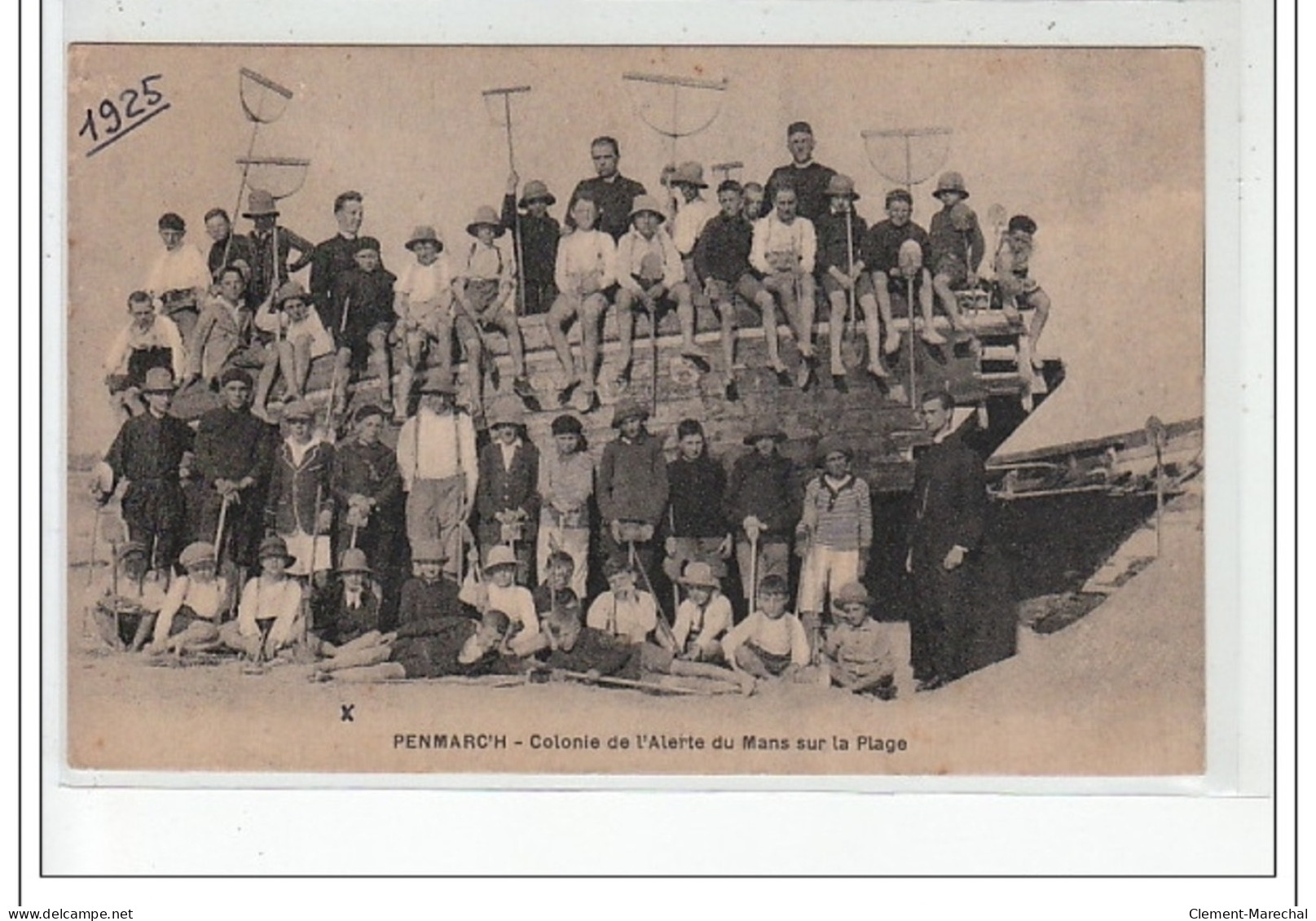 PENMARC'H - Colonie De L'Alerte Du Mans Sur La Plage - Très Bon état - Penmarch