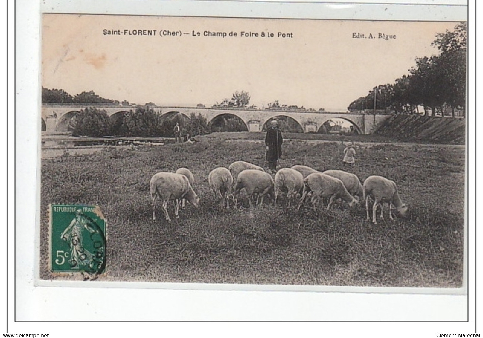 SAINT FLORENT - Le Champ De Foire Et Le Pont - Très Bon état - Saint-Florent-sur-Cher