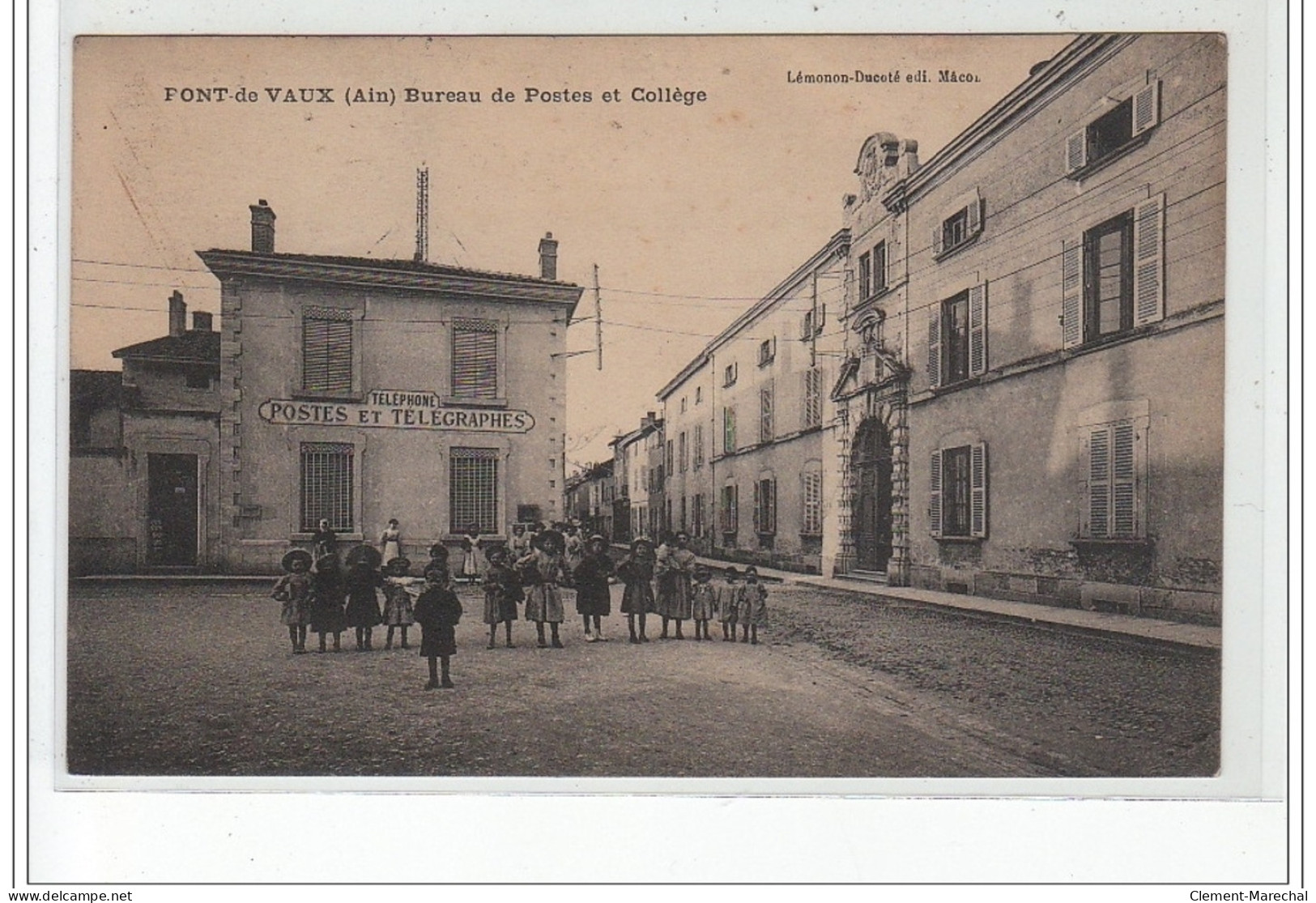 PONT DE VAUX - Bureau De Poste Et Collège - Très Bon état - Pont-de-Vaux